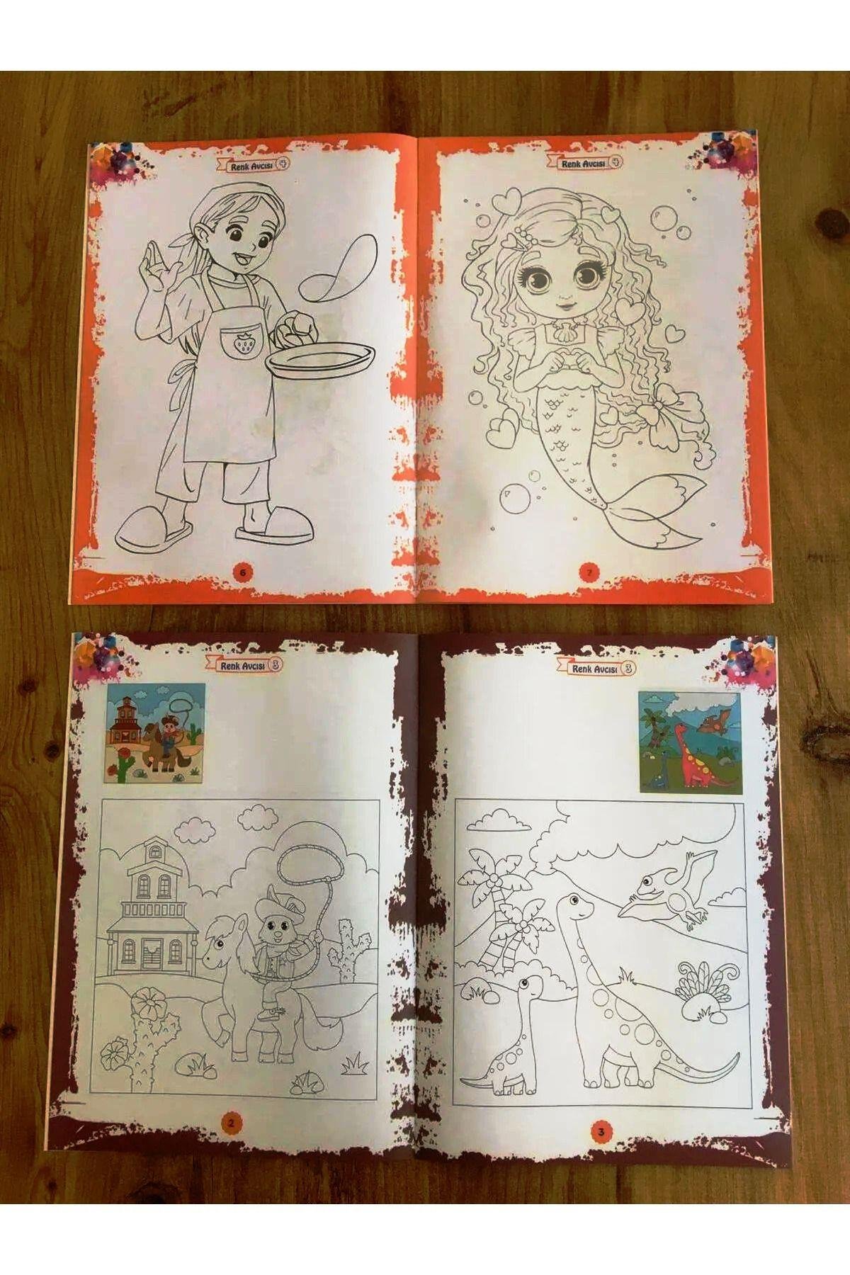 Minikler için Eğlenceli Boyama Kitapları(TAM 20 KİTAP)