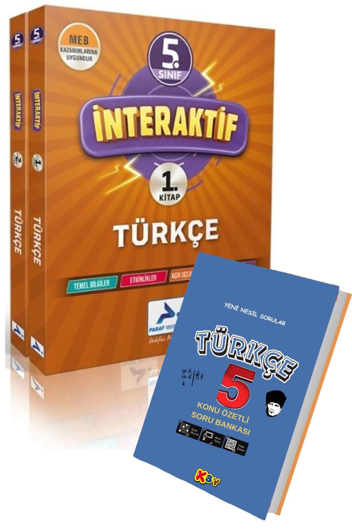 Paraf 5. Sınıf Interaktif Türkçe Soru Kütüphanesi Artı Türkçe Konu Özetli Soru Bankası