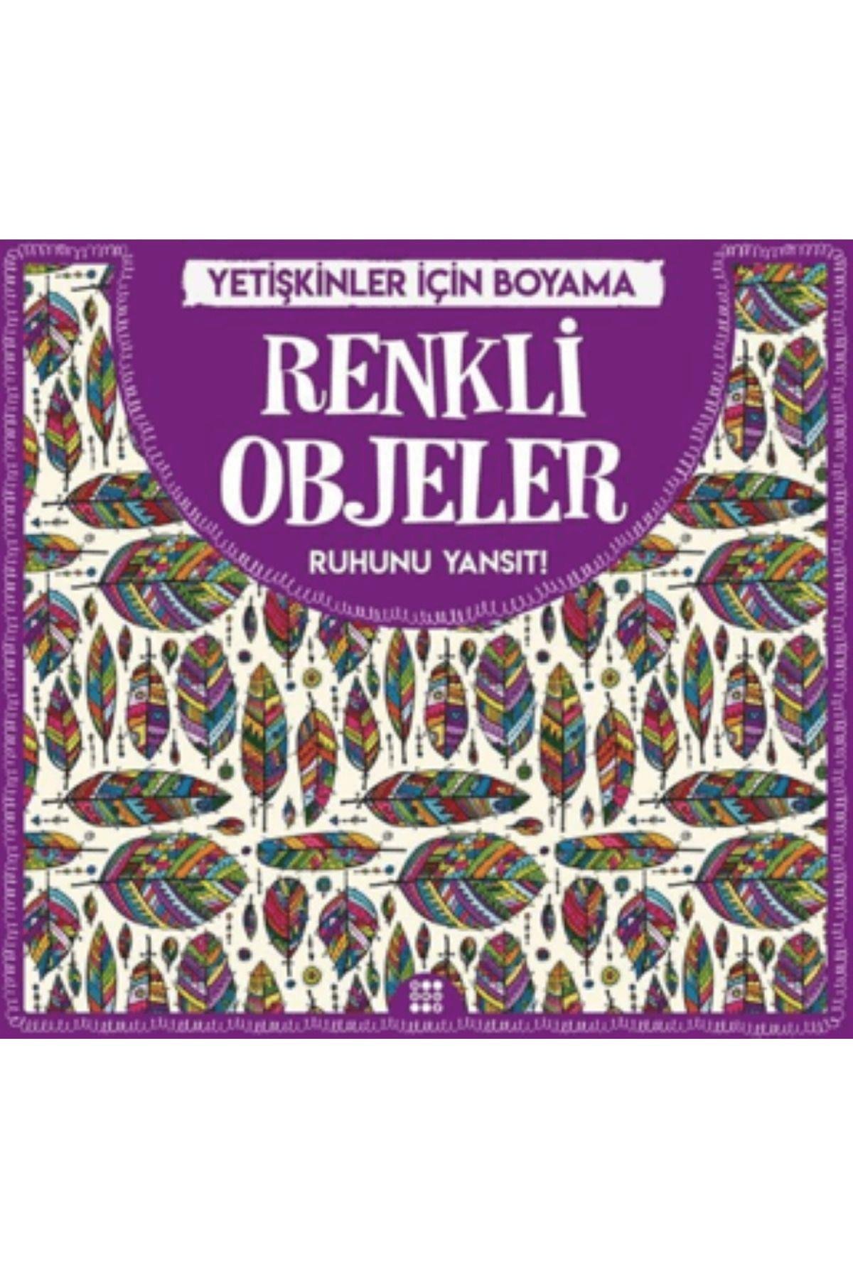 Yetişkinler İçin Renkli Boyama Seti (3 Kitap) Renkli Kızlar, Renkli Evler, Renkli Objeler
