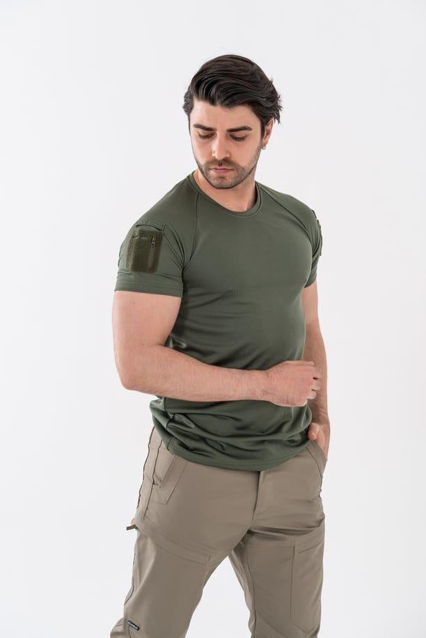 Bikatex Tactical Taktik Tişört Yuvarlak Bisiklet Yaka Tişört Outdoor T-Shirt - 801