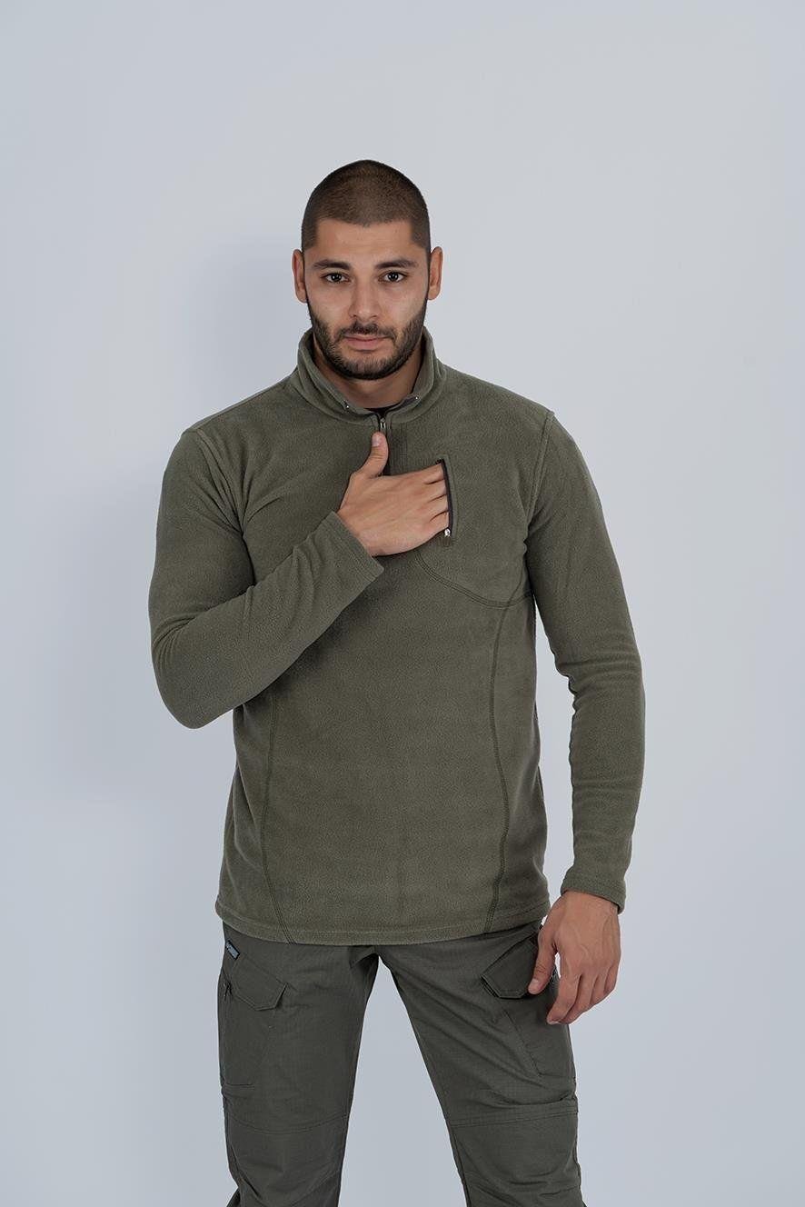 Bikatex Taktik Yarım Fermuarlı Sweatshırt Polar Anti Pilling Fit Dik Yaka Polar - 903