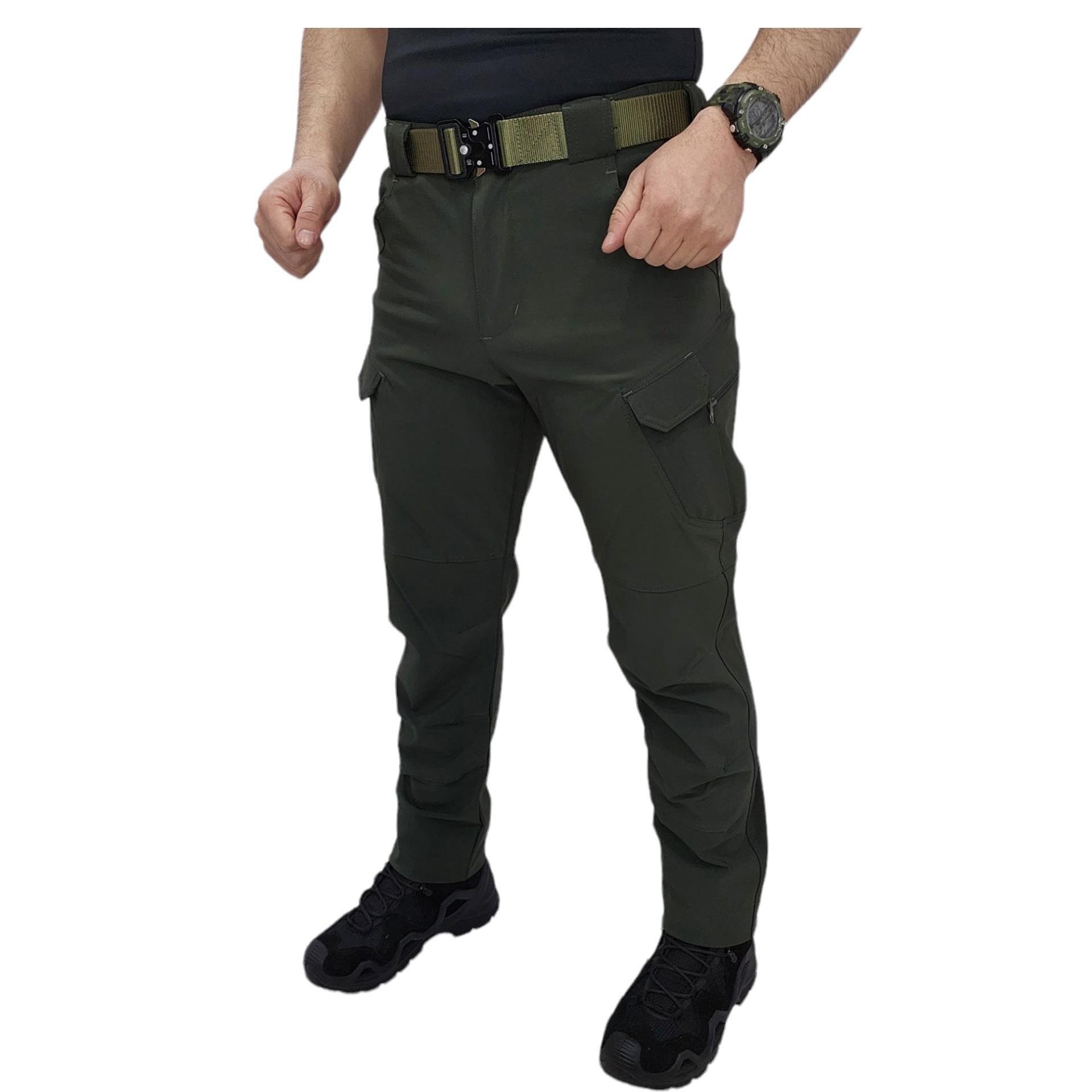 Trikink likralı  pantolon kargo outodor HAKİ