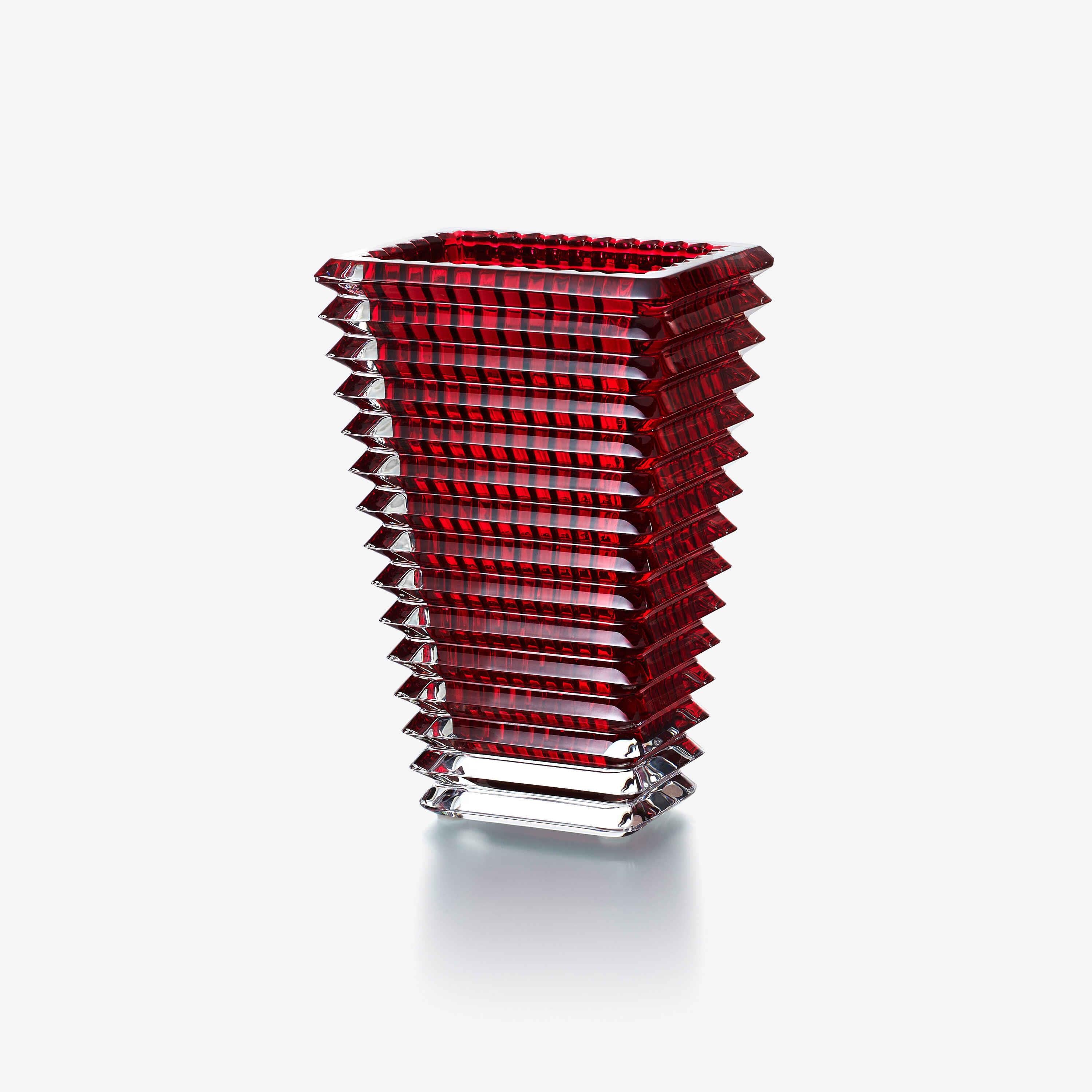 Eye Vase 200 Rectangular Red Kristal Vazo