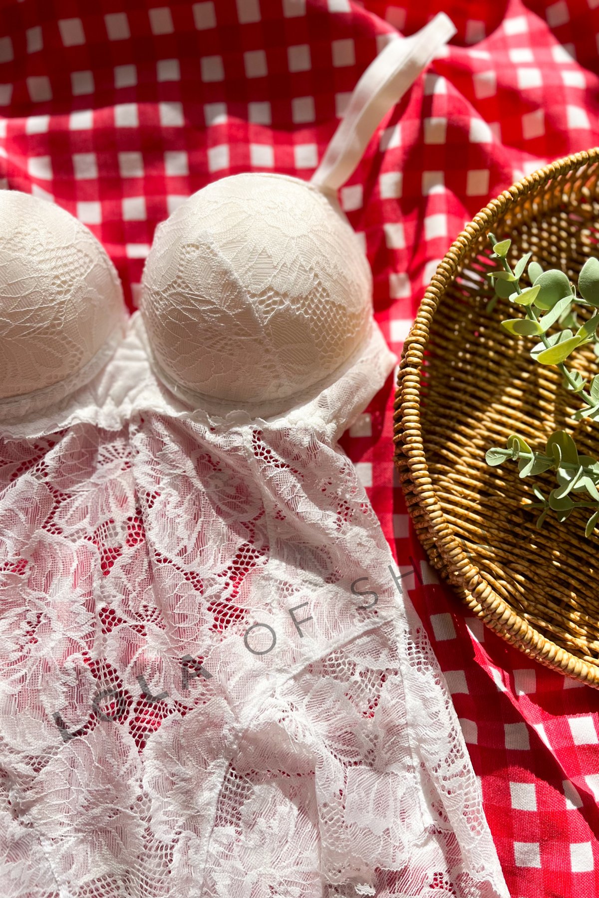 Colette Koleksiyonu Beyaz Seksi Dantel Detaylı Bodysuit