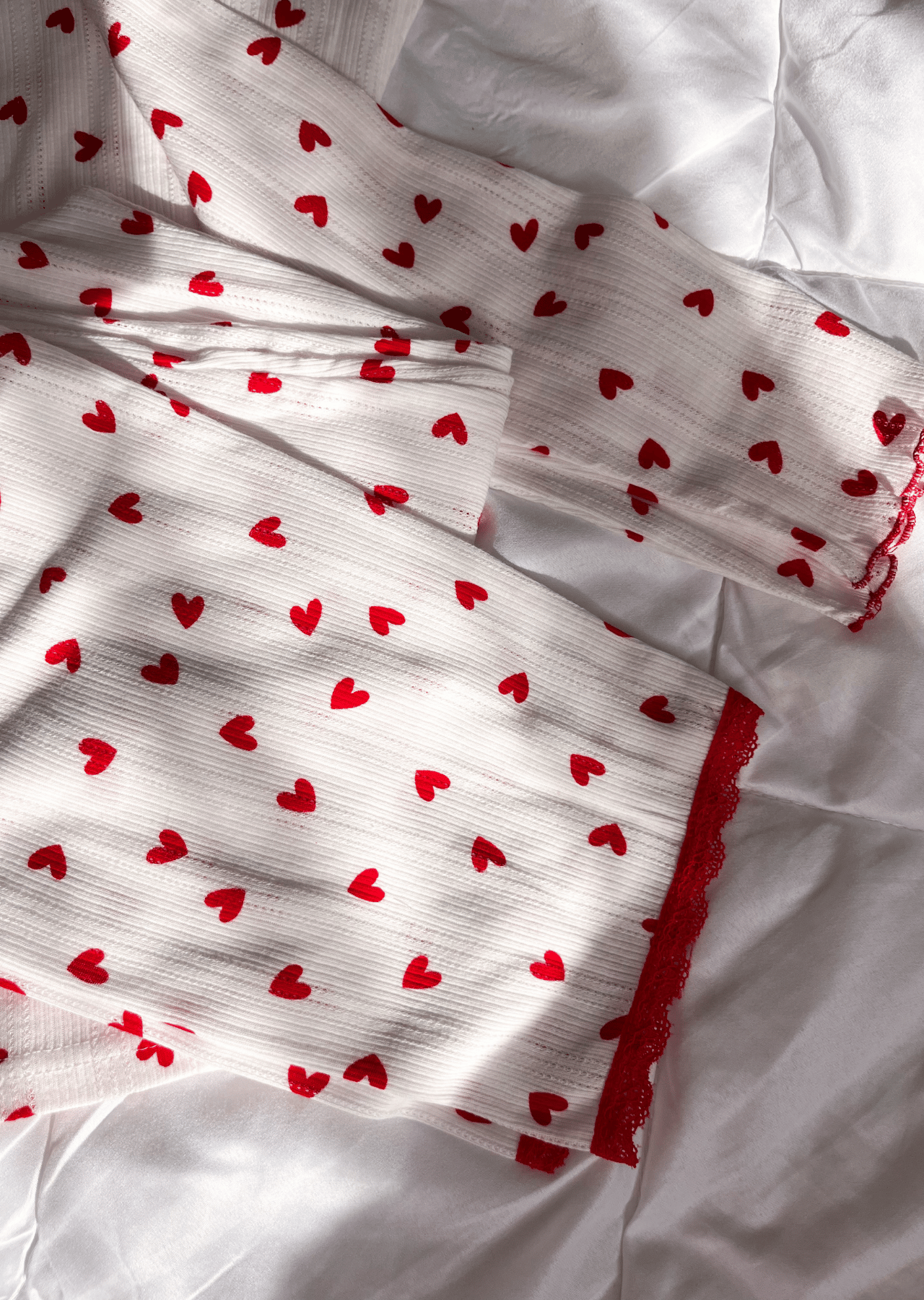Lavina %100 Pamuklu Kalp Desenli Pijama Takımı