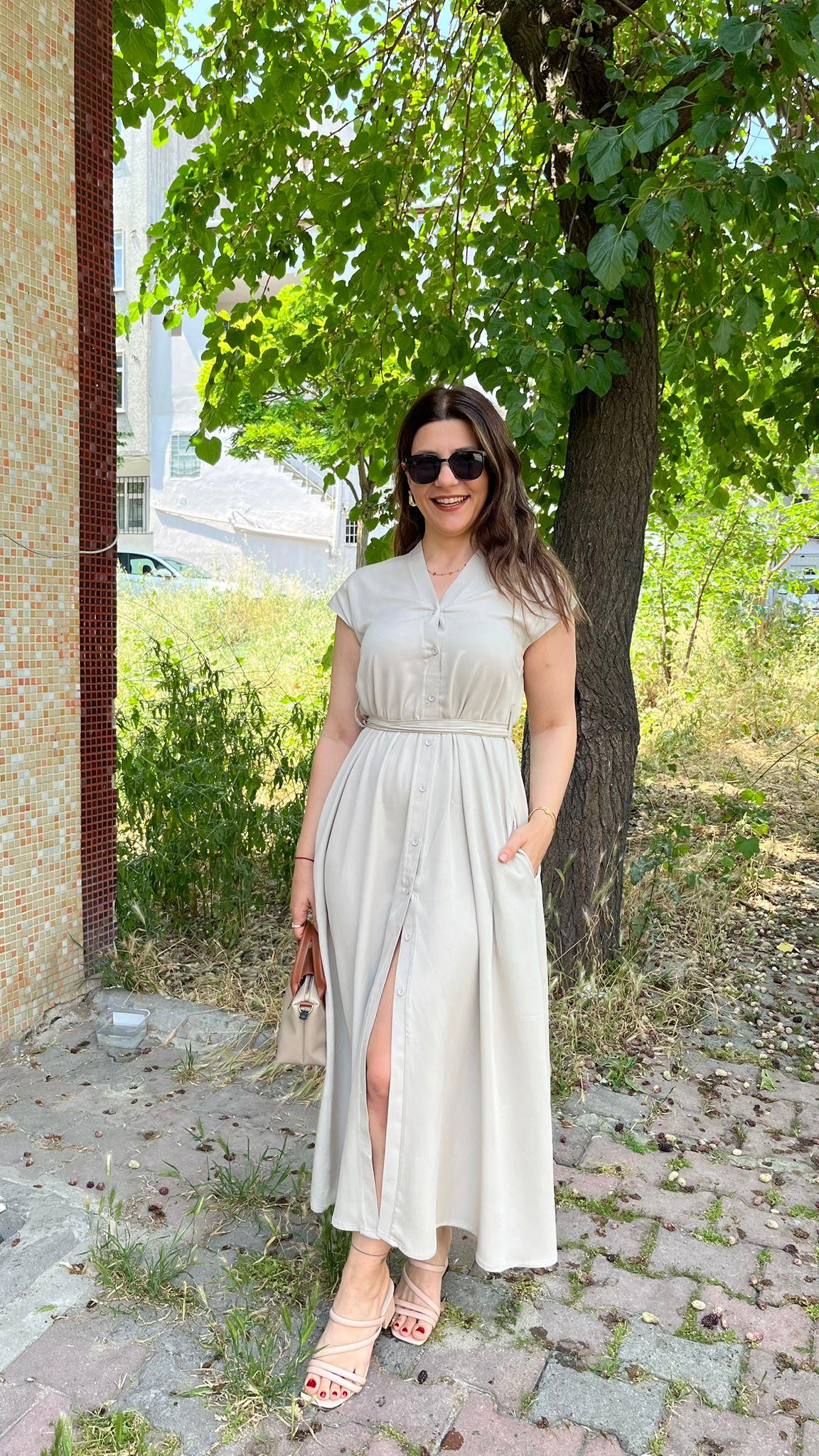 Taş Kemerli Marka Model Basic Elbise