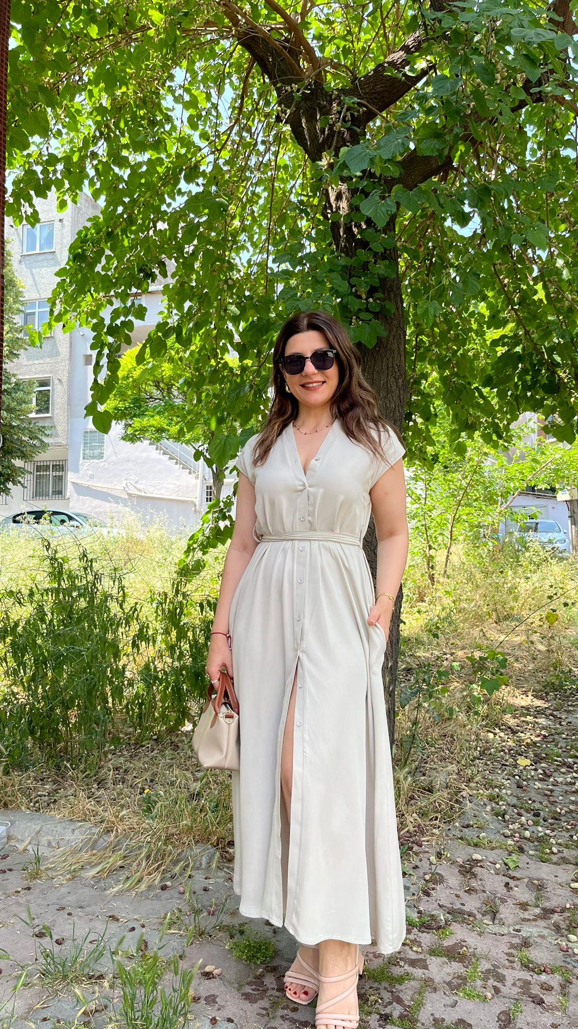 Taş Kemerli Marka Model Basic Elbise