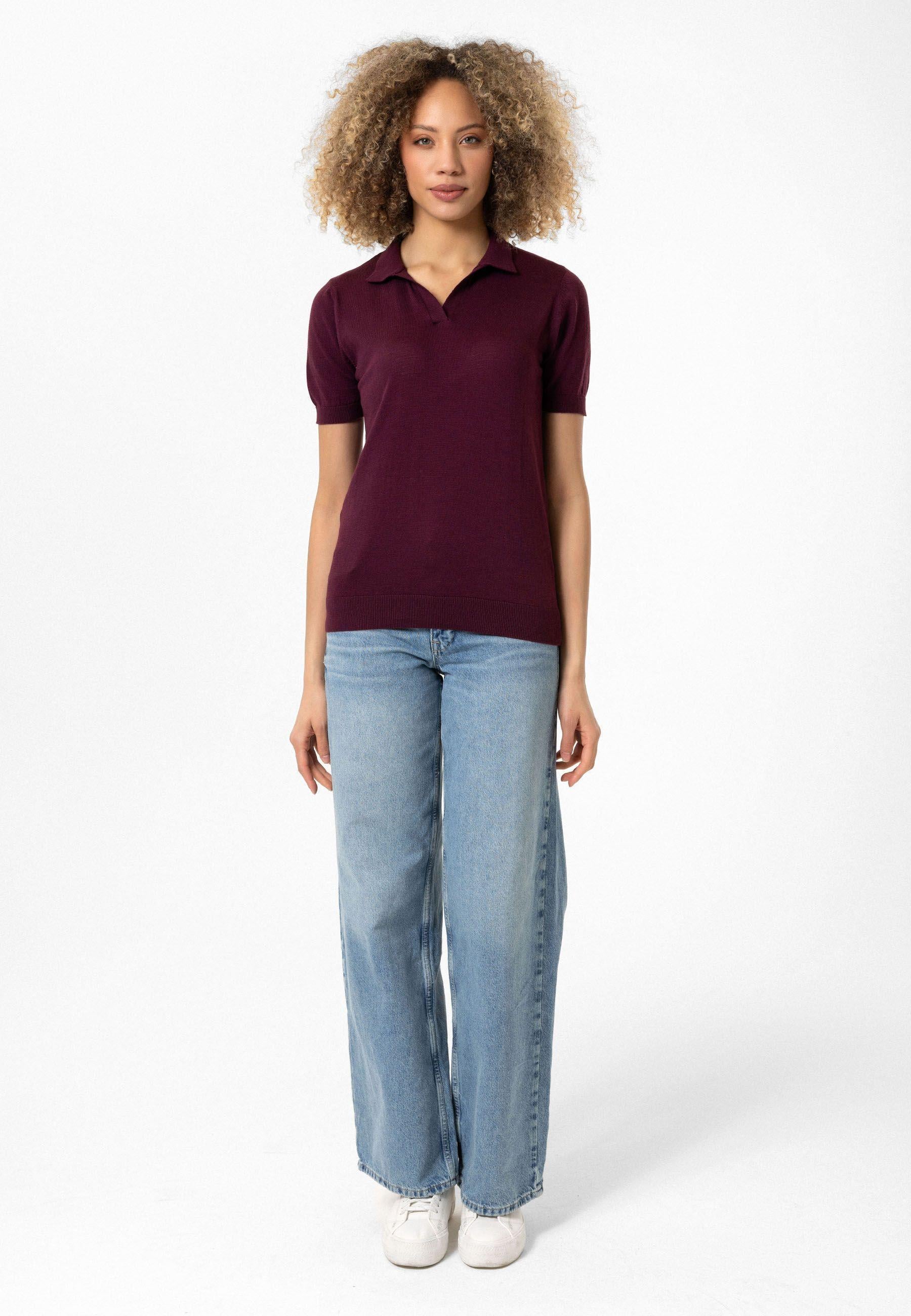 Celina Kadın Polo Yaka Triko T-Shirt
