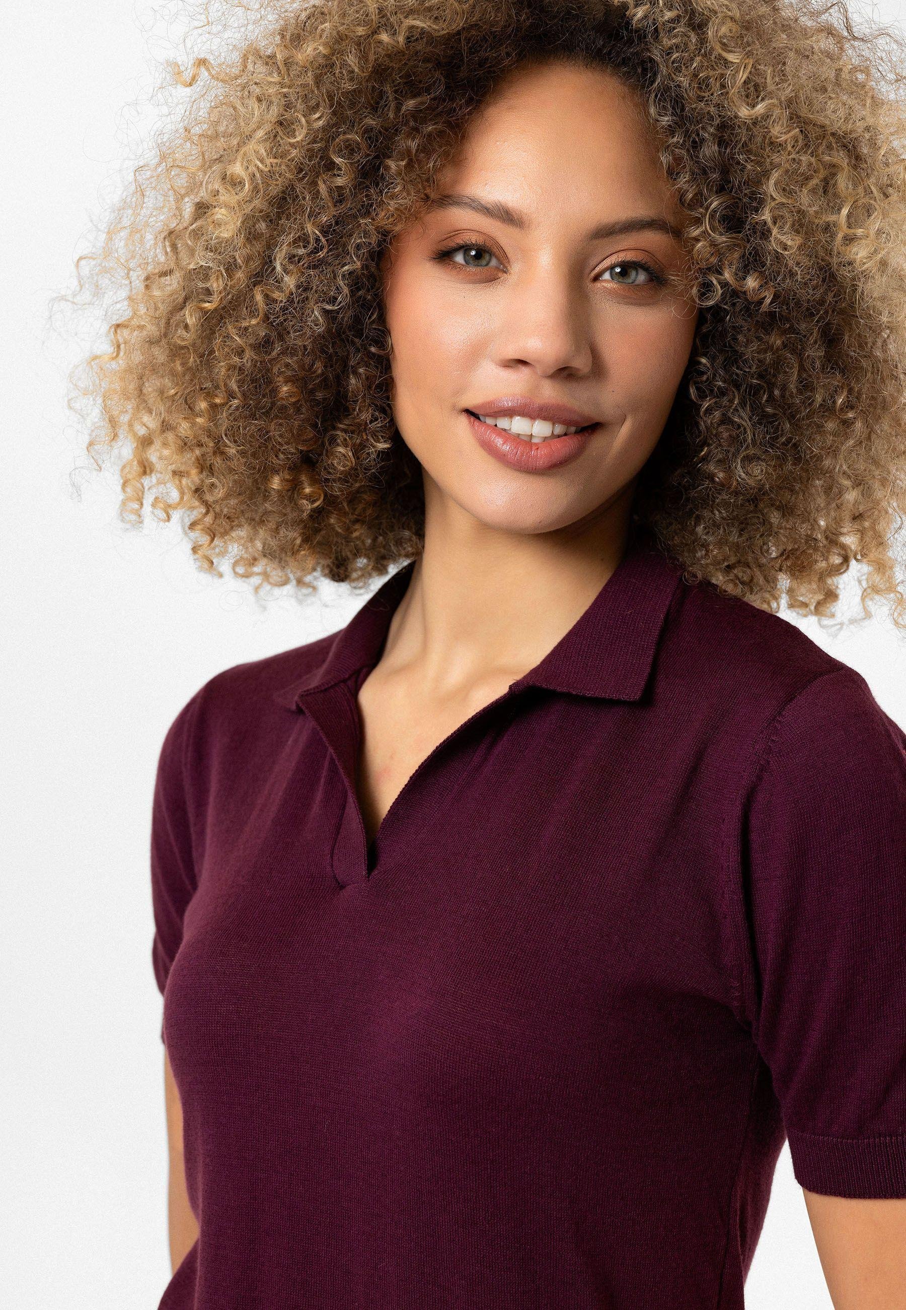Celina Kadın Polo Yaka Triko T-Shirt