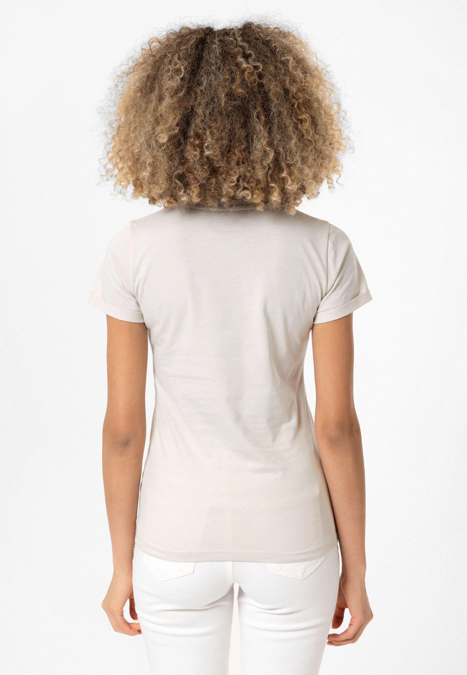 Christina Kadın Derin V Yaka Slim Fit T-Shirt