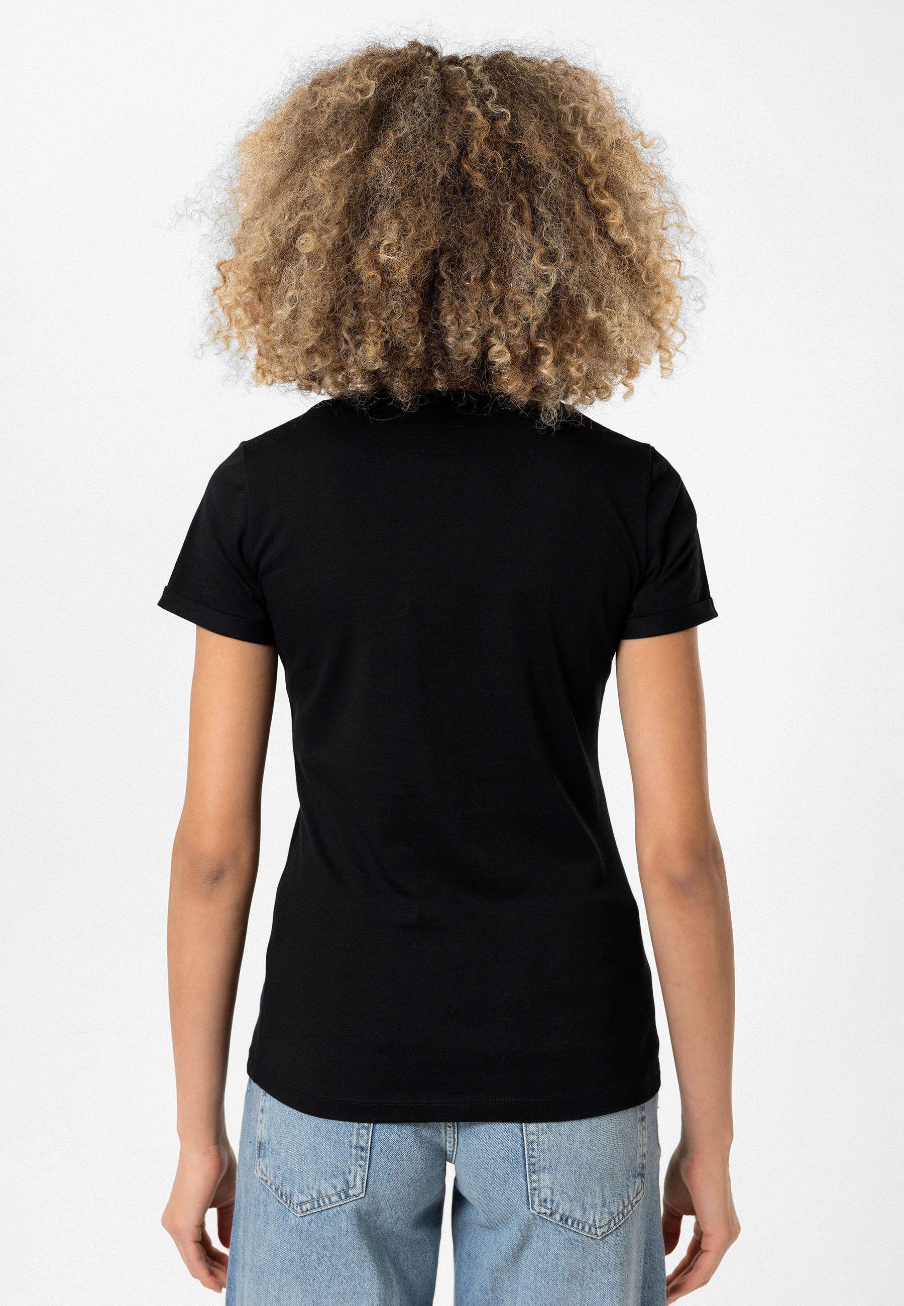 Christina Kadın Derin V Yaka Slim Fit T-Shirt