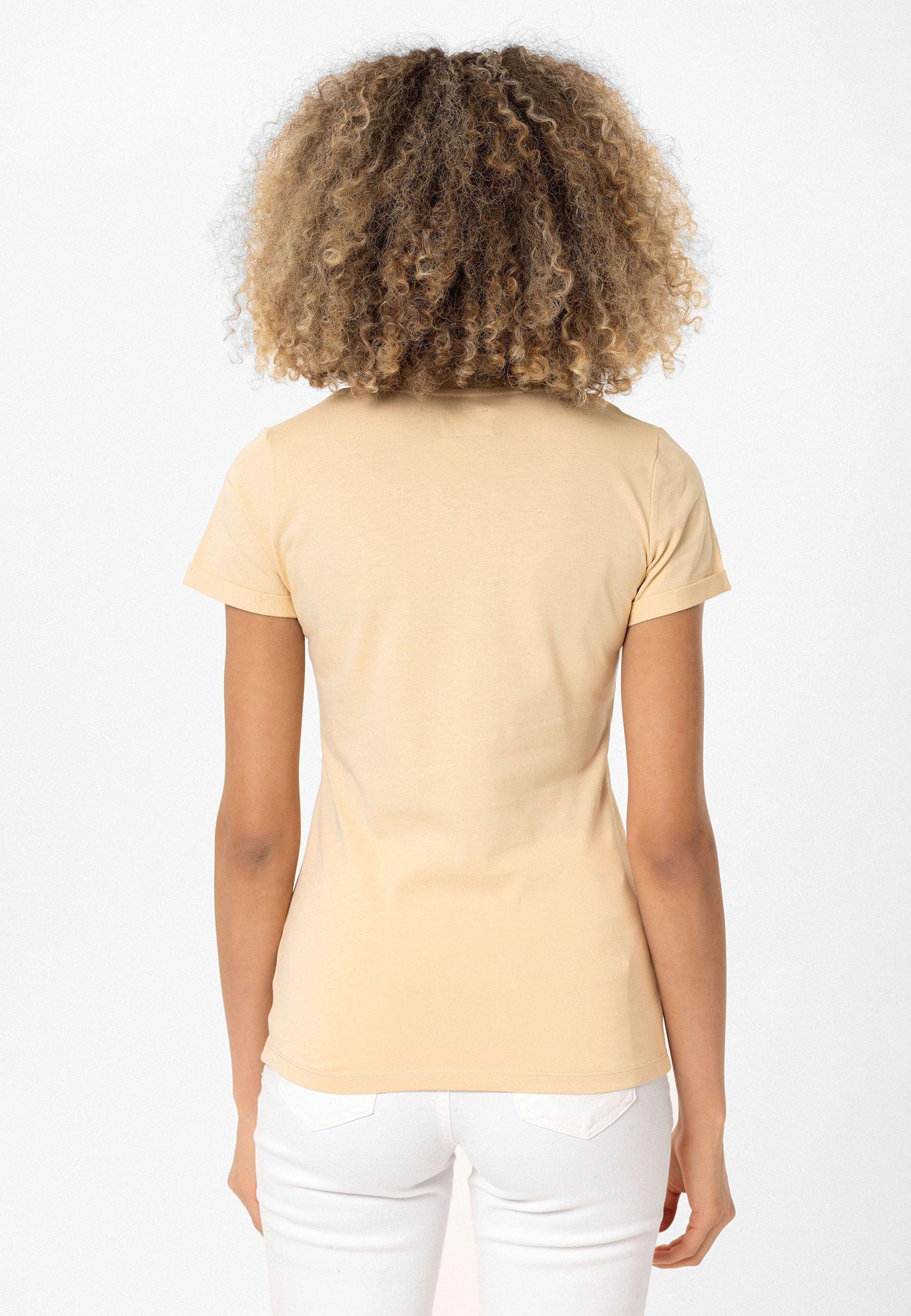 Christina Kadın Derin V Yaka Slim Fit T-Shirt