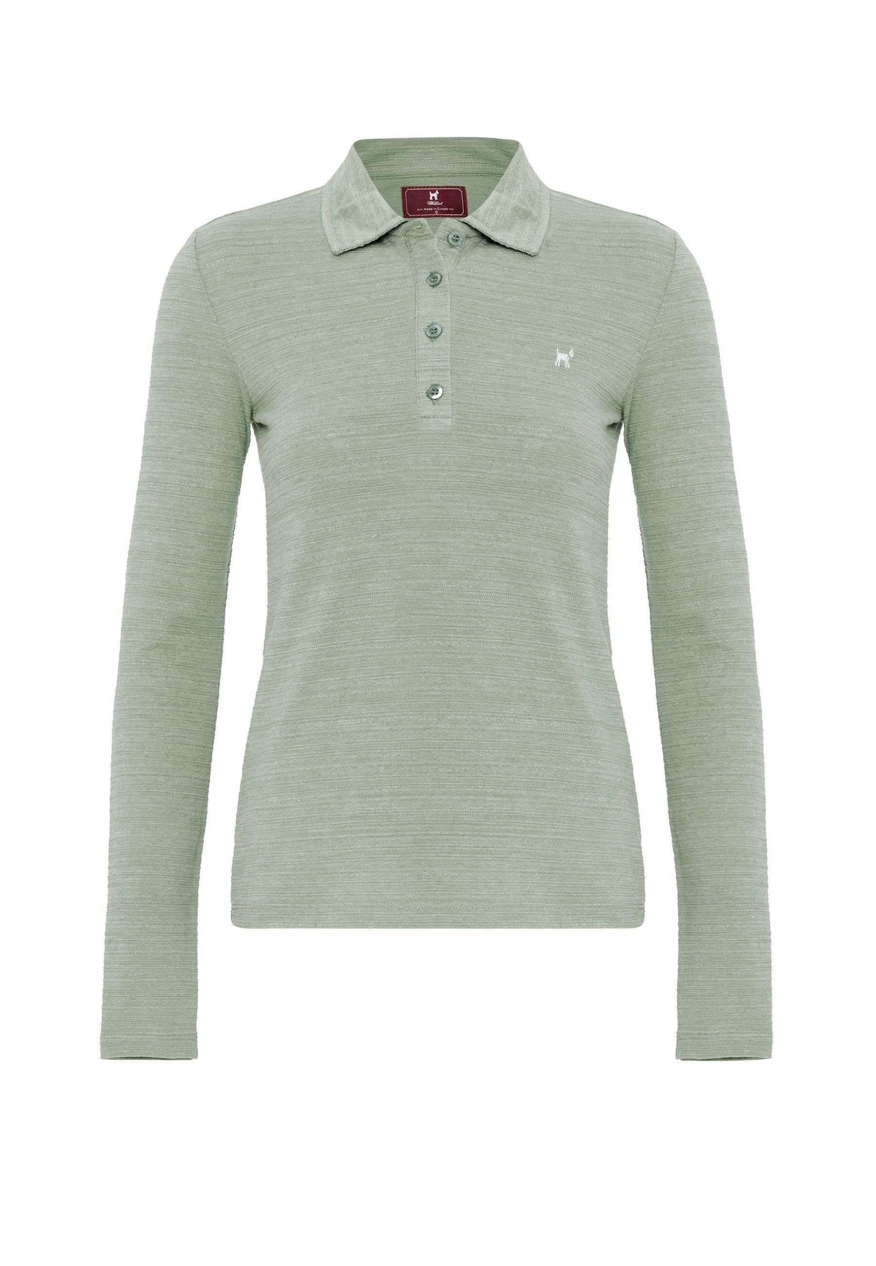 Cinzia Slim Fit Uzun Kollu Polo Yaka Kadın T-Shirt