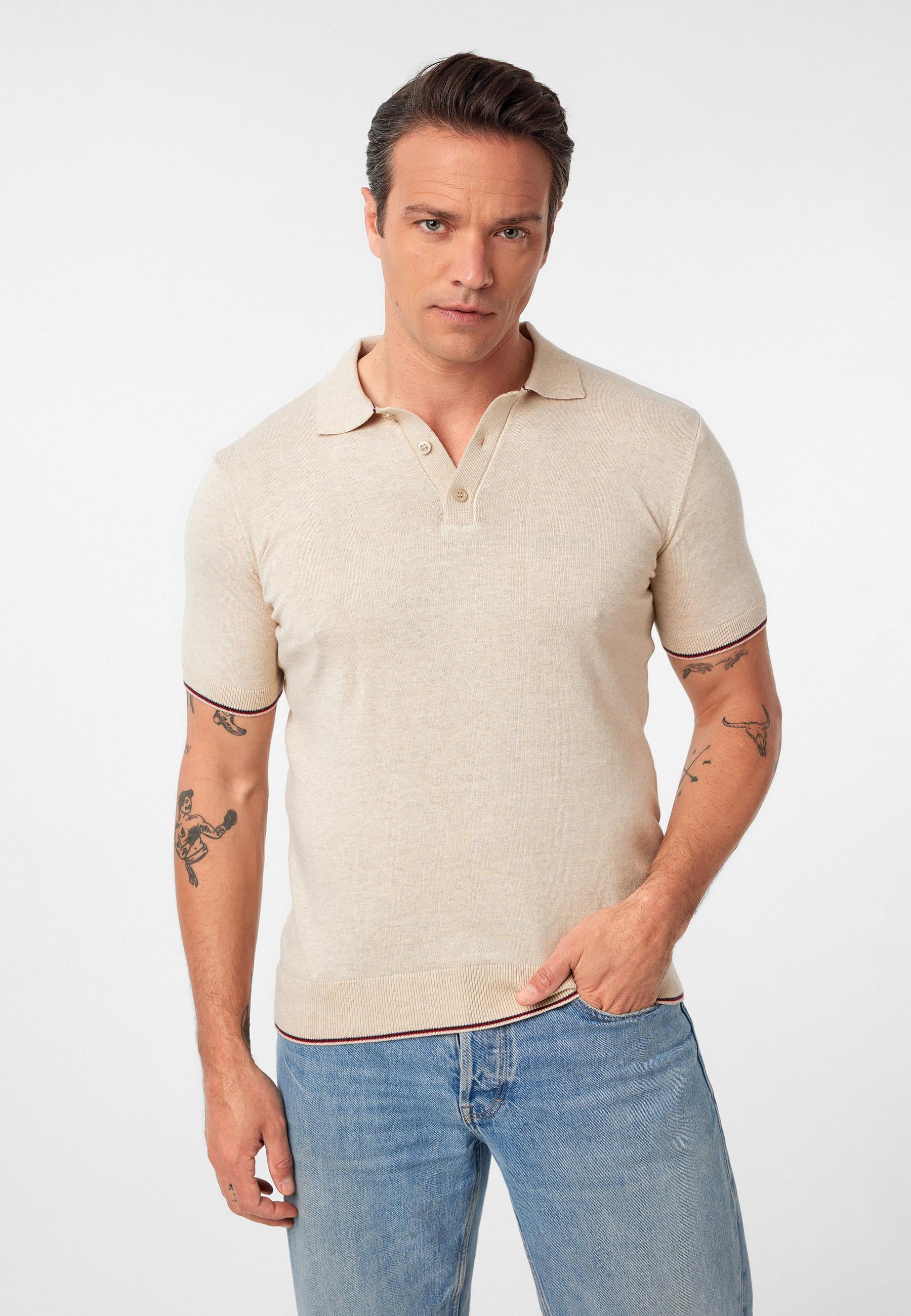 Constantin Erkek Regular Fit Triko Polo Yaka T-Shirt