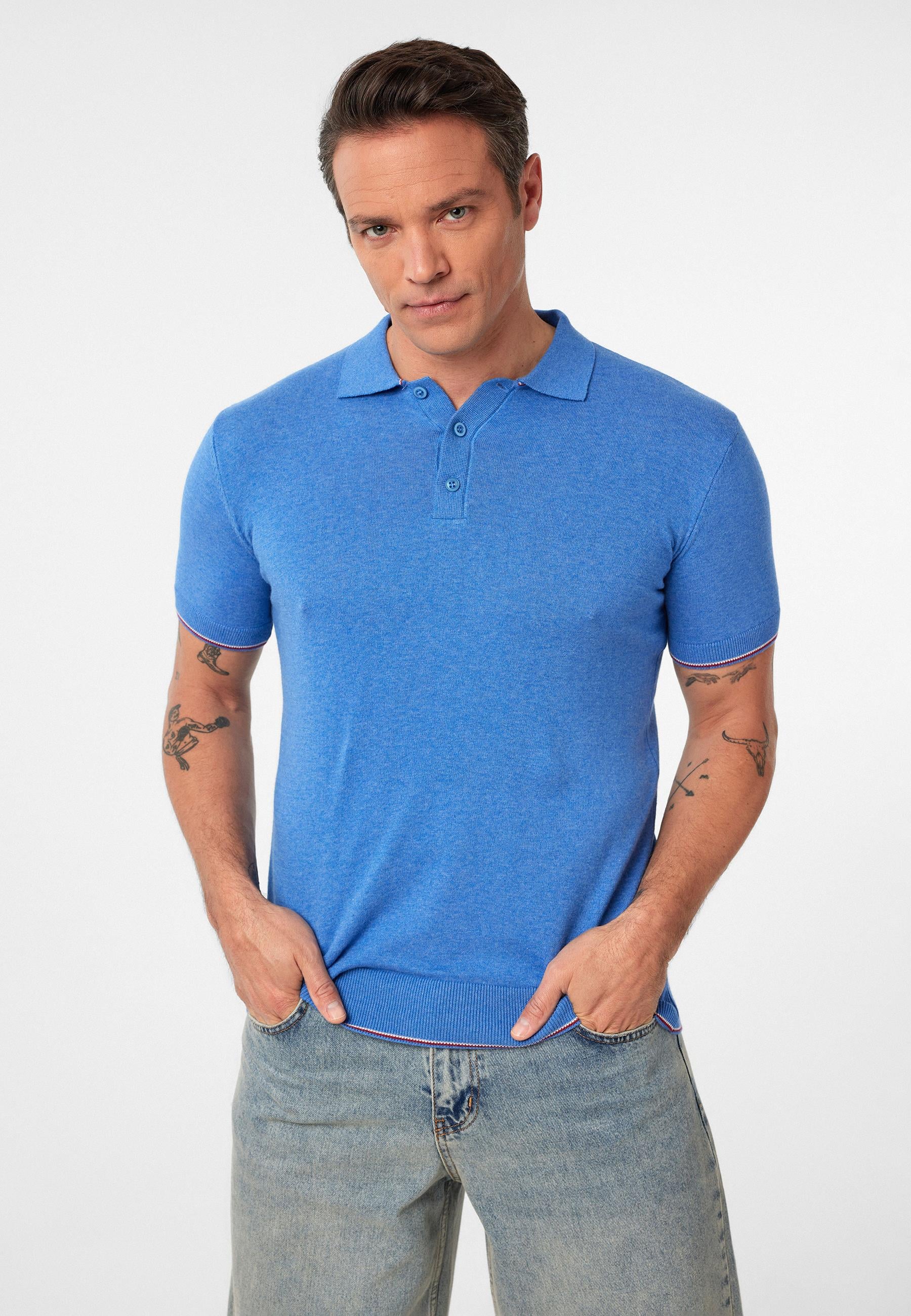 Constantin Erkek Regular Fit Triko Polo Yaka T-Shirt