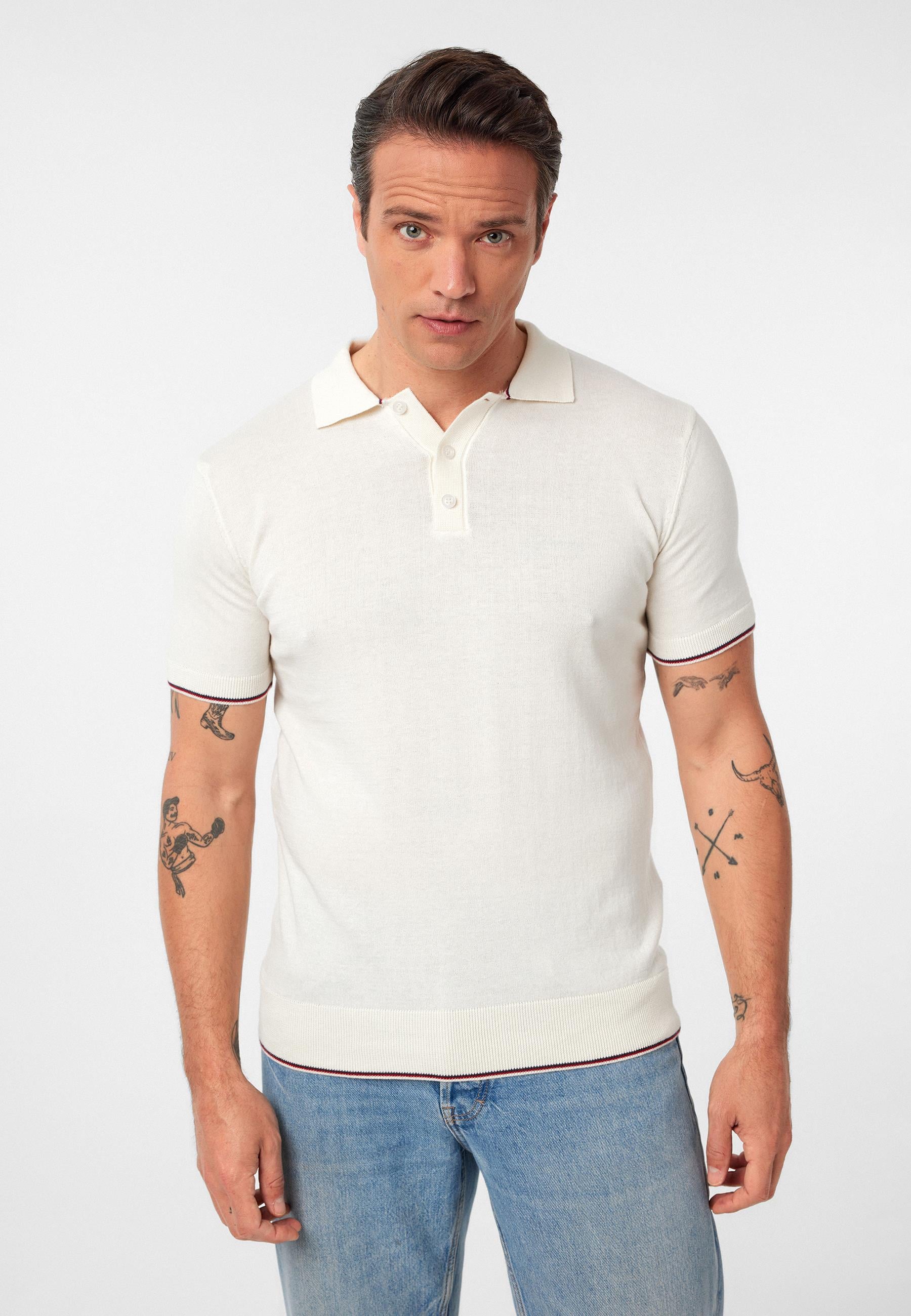 Constantin Erkek Regular Fit Triko Polo Yaka T-Shirt