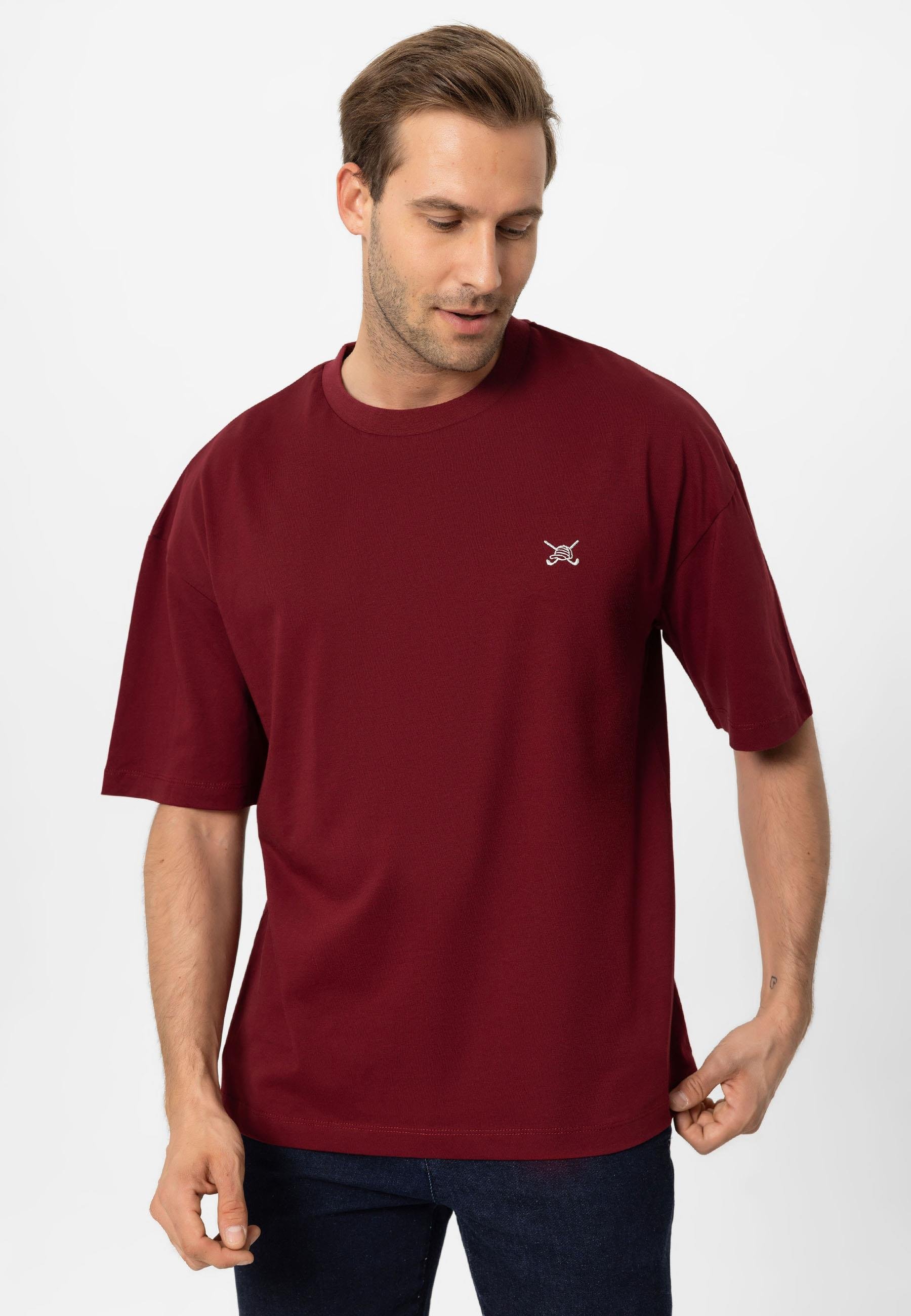 Erkek Oversize Nakışlı T-Shirt