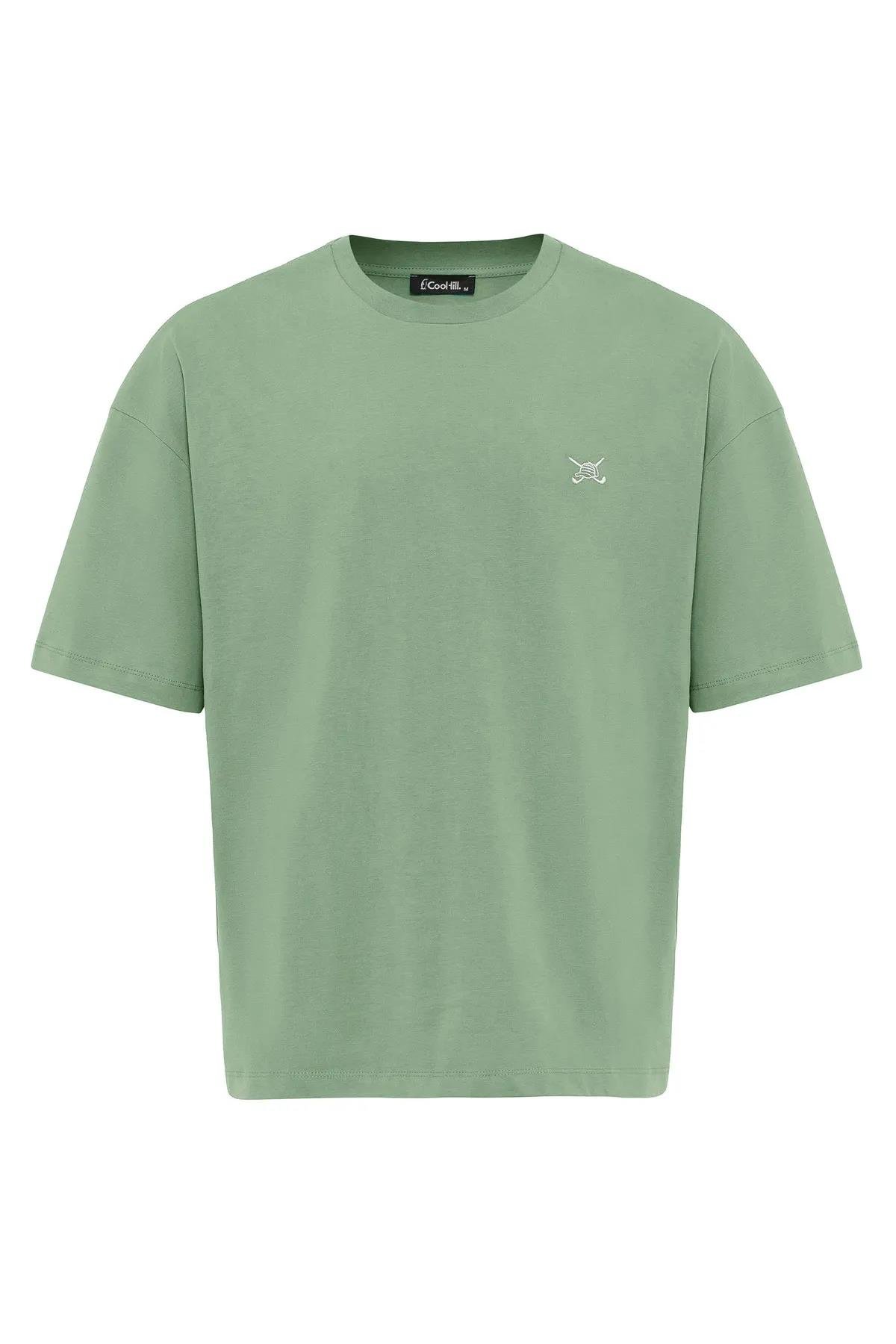 Erkek Oversize Nakışlı T-Shirt
