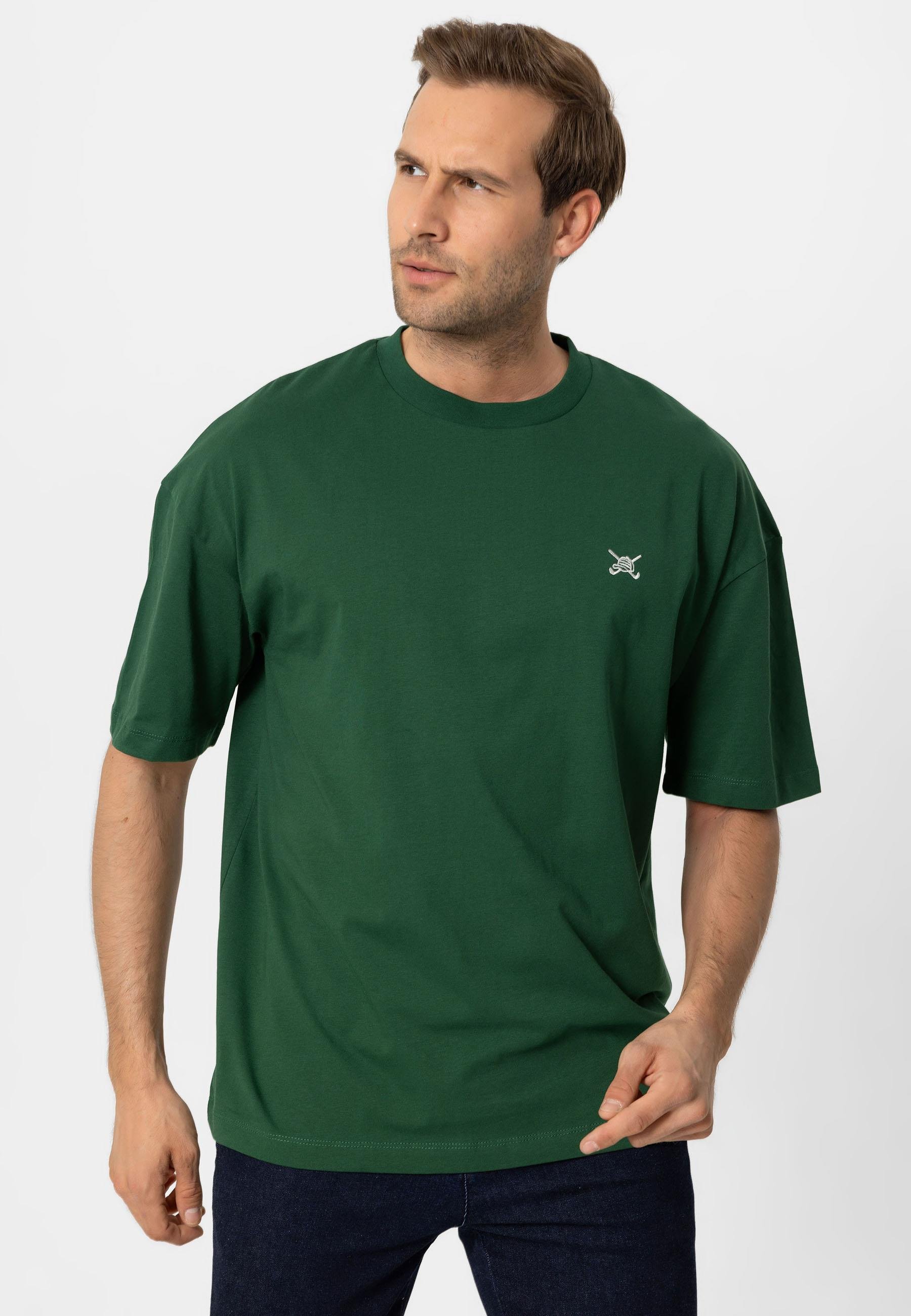 Erkek Oversize Nakışlı T-Shirt