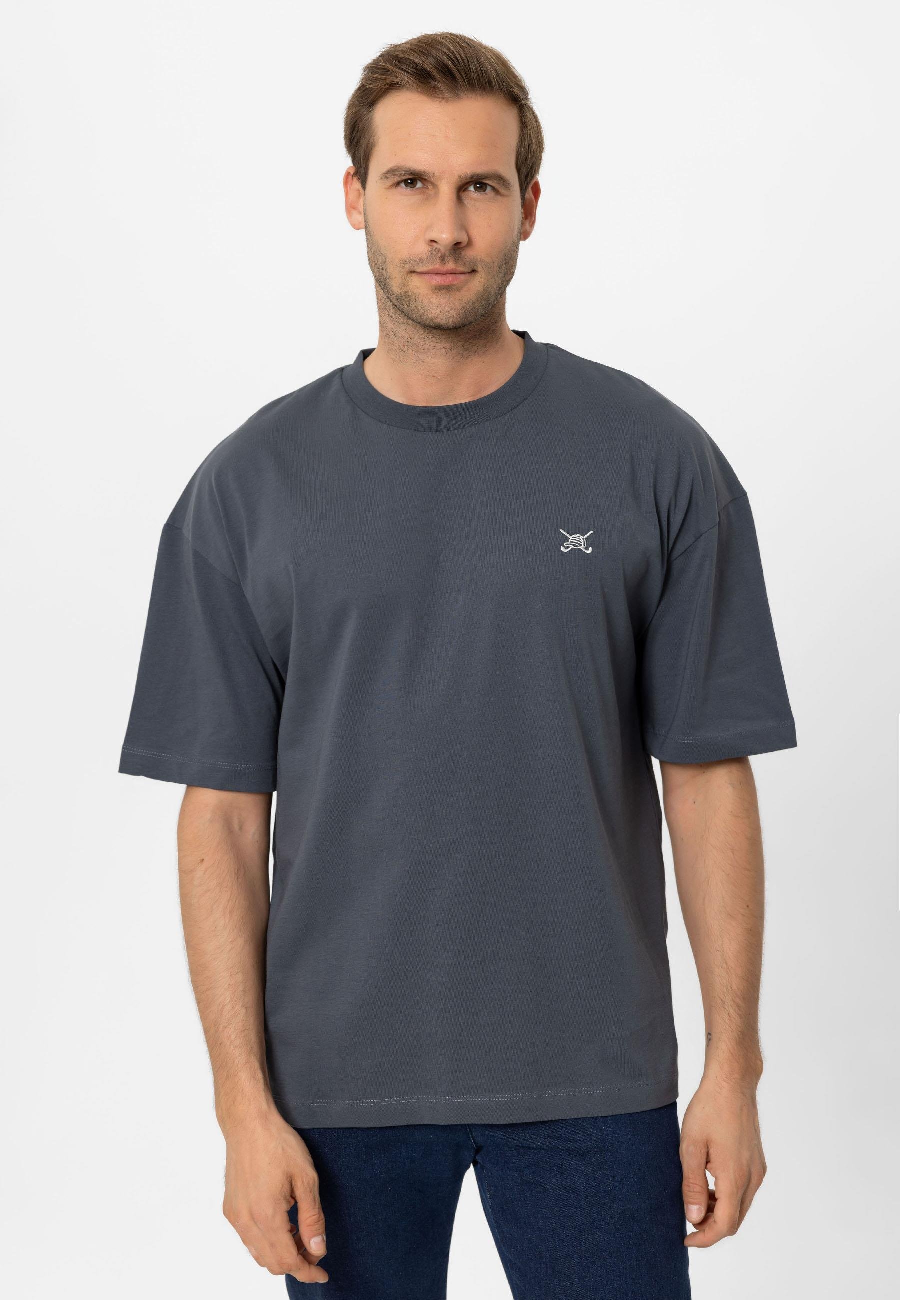 Erkek Oversize Nakışlı T-Shirt