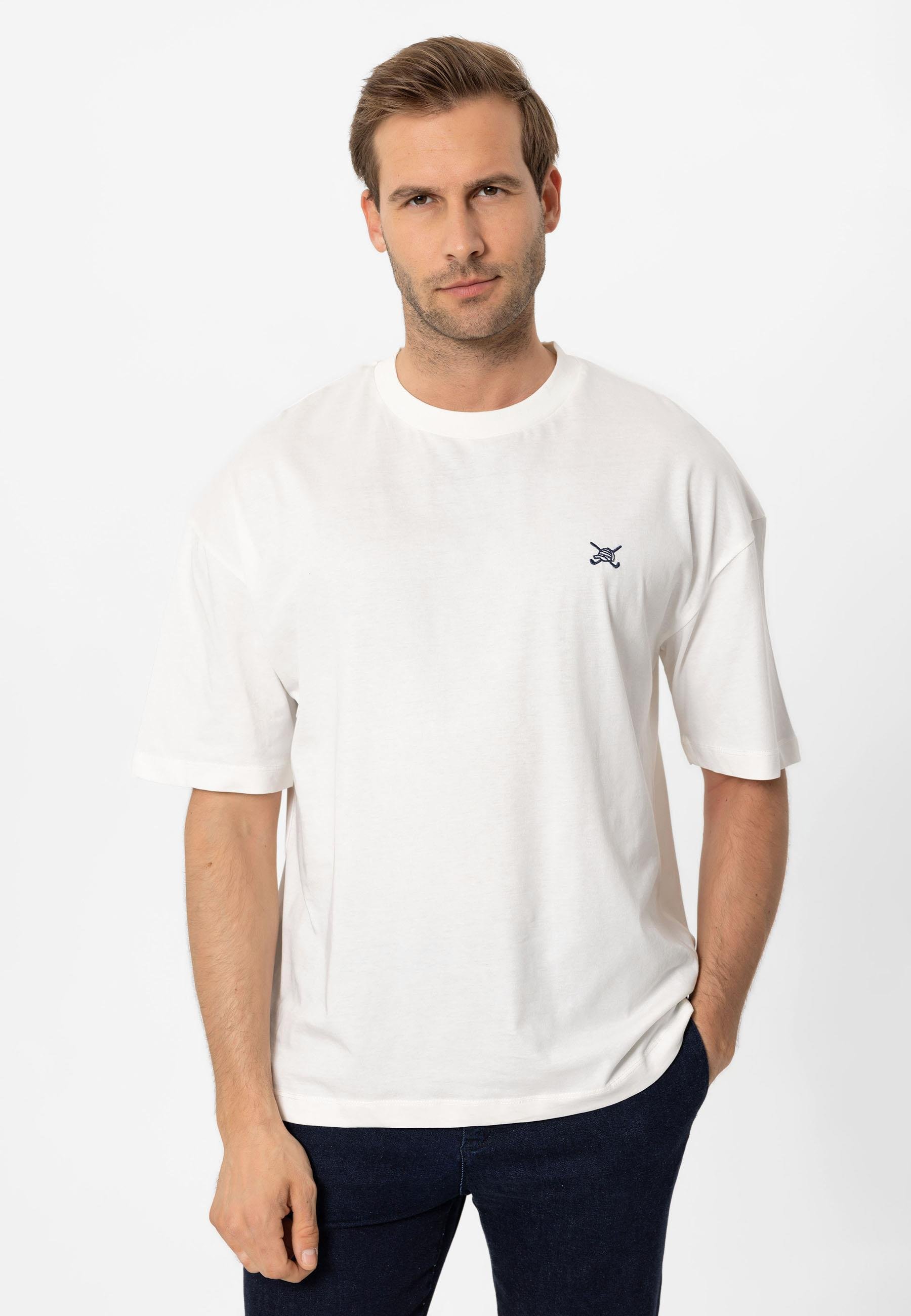 Erkek Oversize Nakışlı T-Shirt