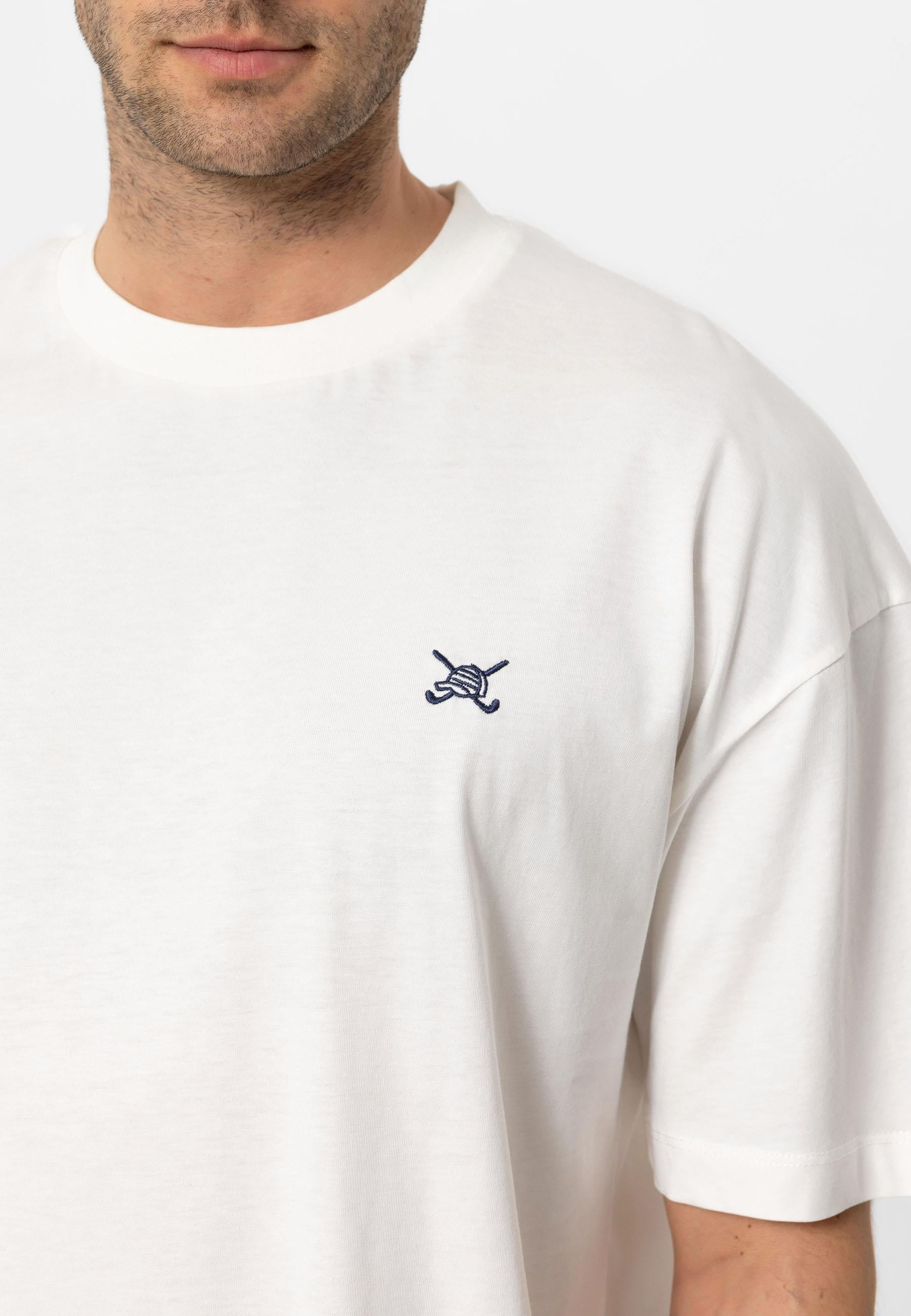 Erkek Oversize Nakışlı T-Shirt