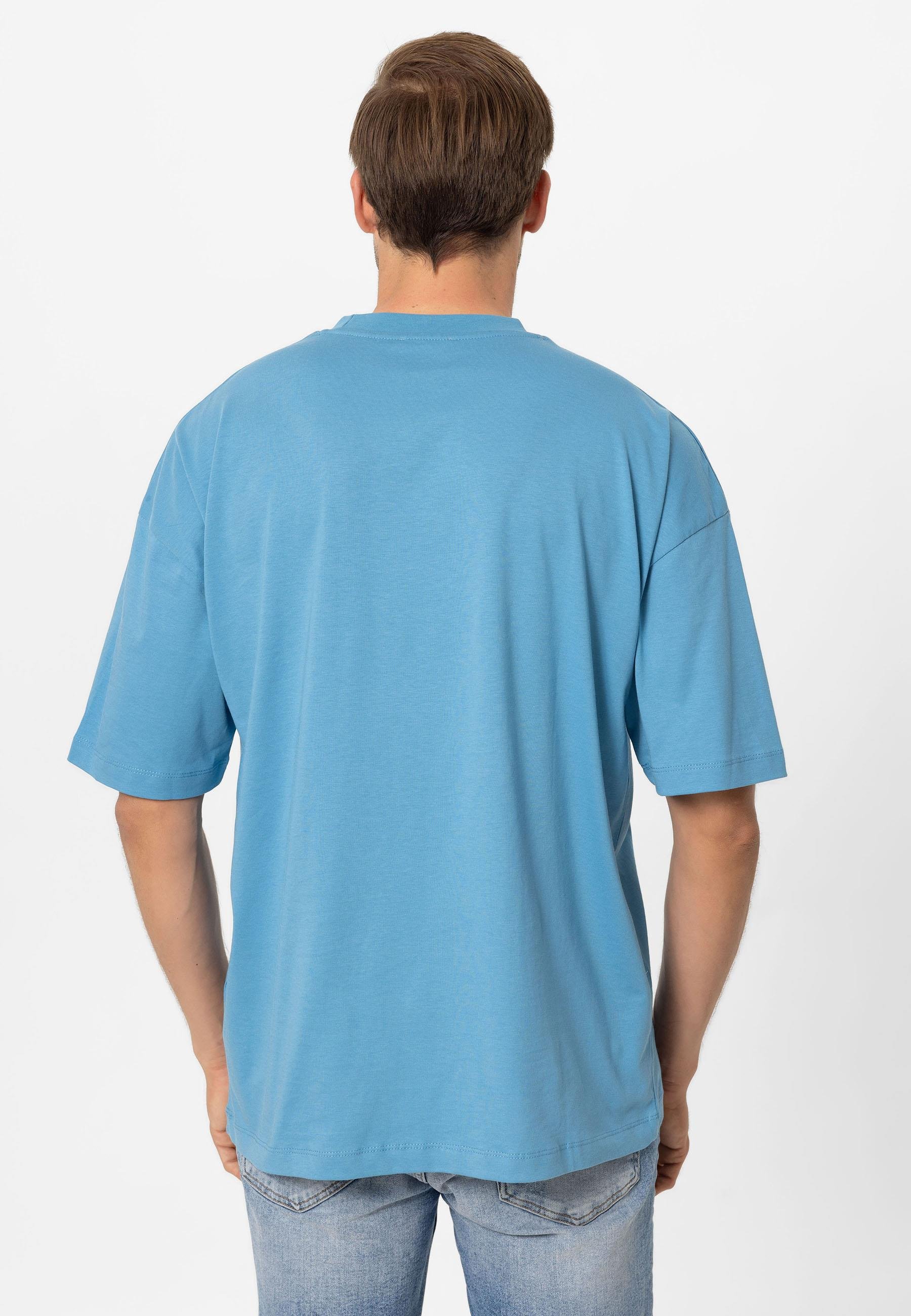 Erkek Oversize Nakışlı T-Shirt
