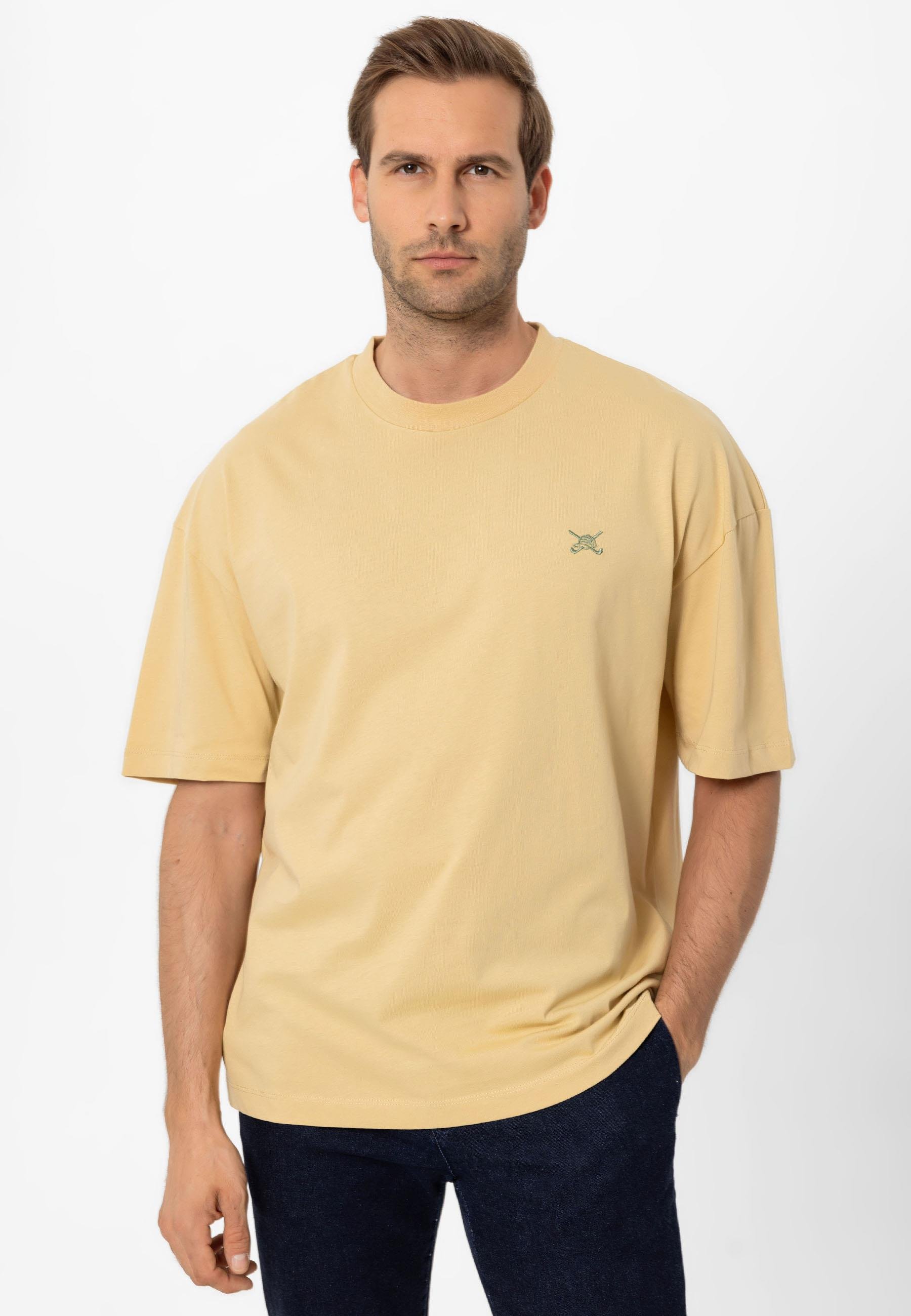 Erkek Oversize Nakışlı T-Shirt