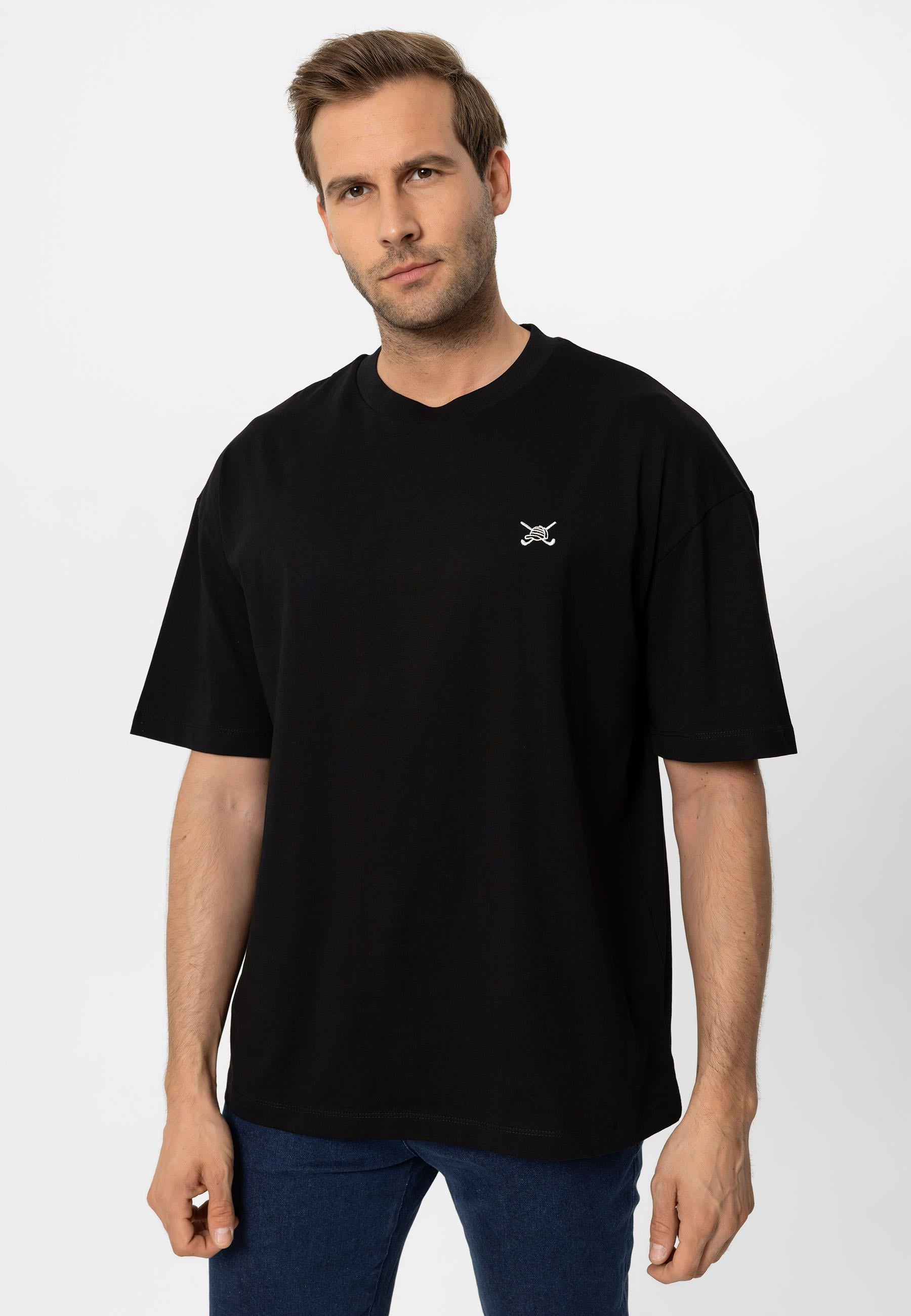 Erkek Oversize Nakışlı T-Shirt