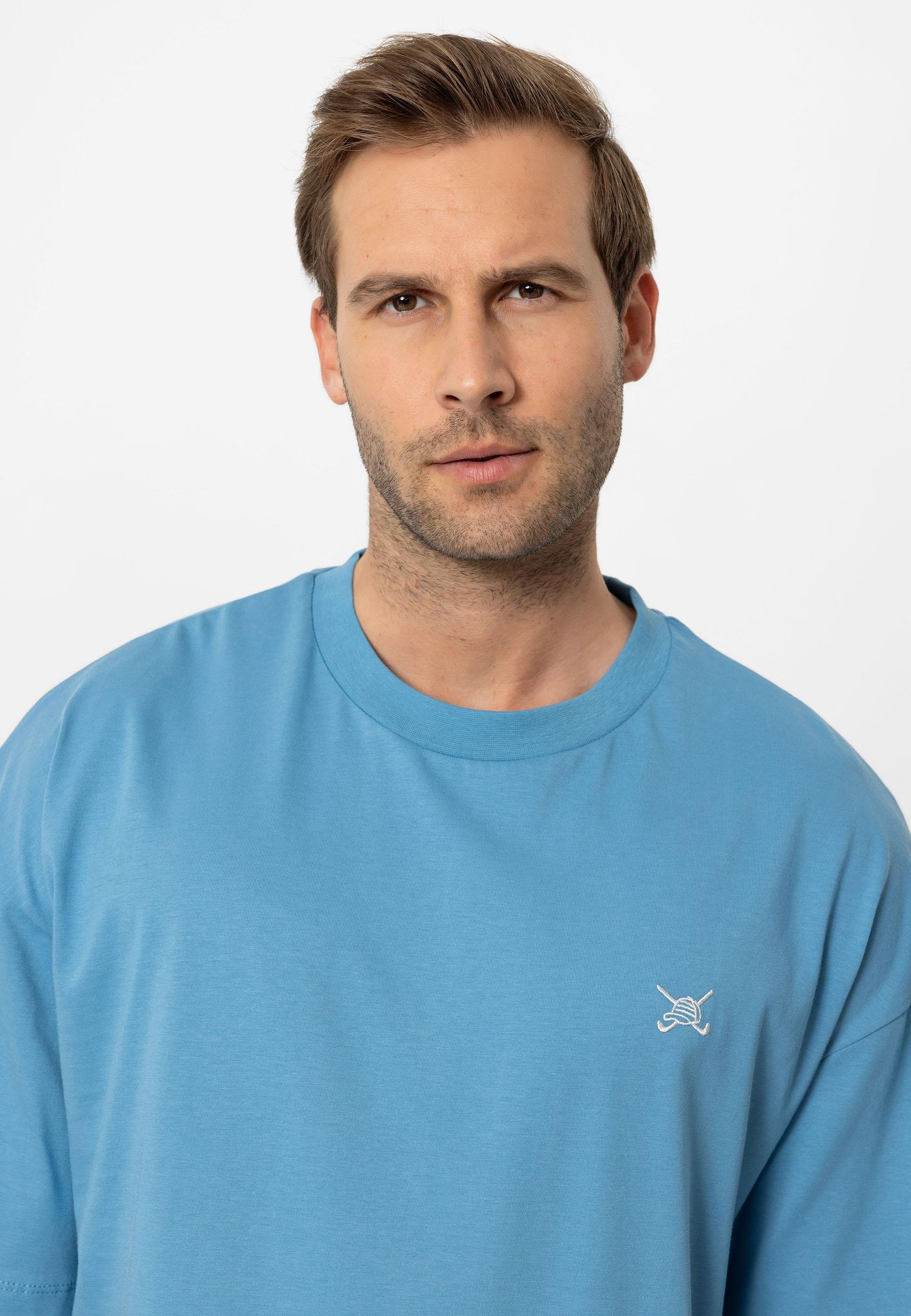 Erkek Oversize Nakışlı T-Shirt