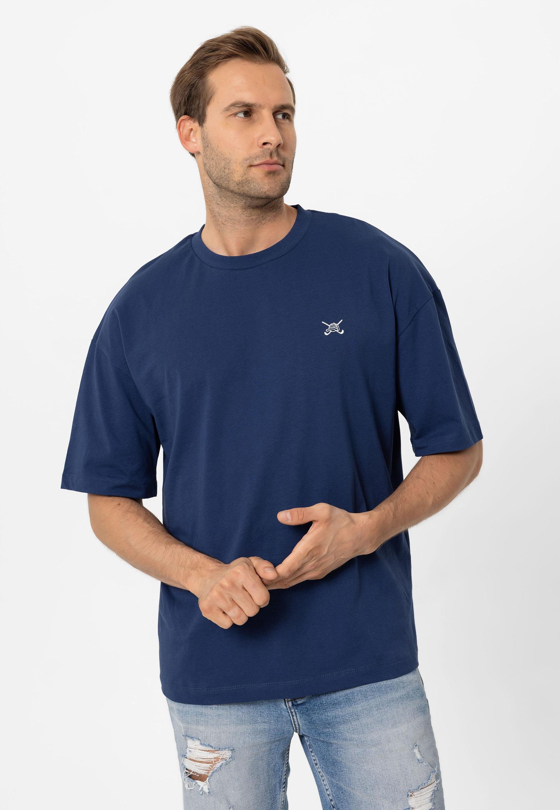 Erkek Oversize Nakışlı T-Shirt