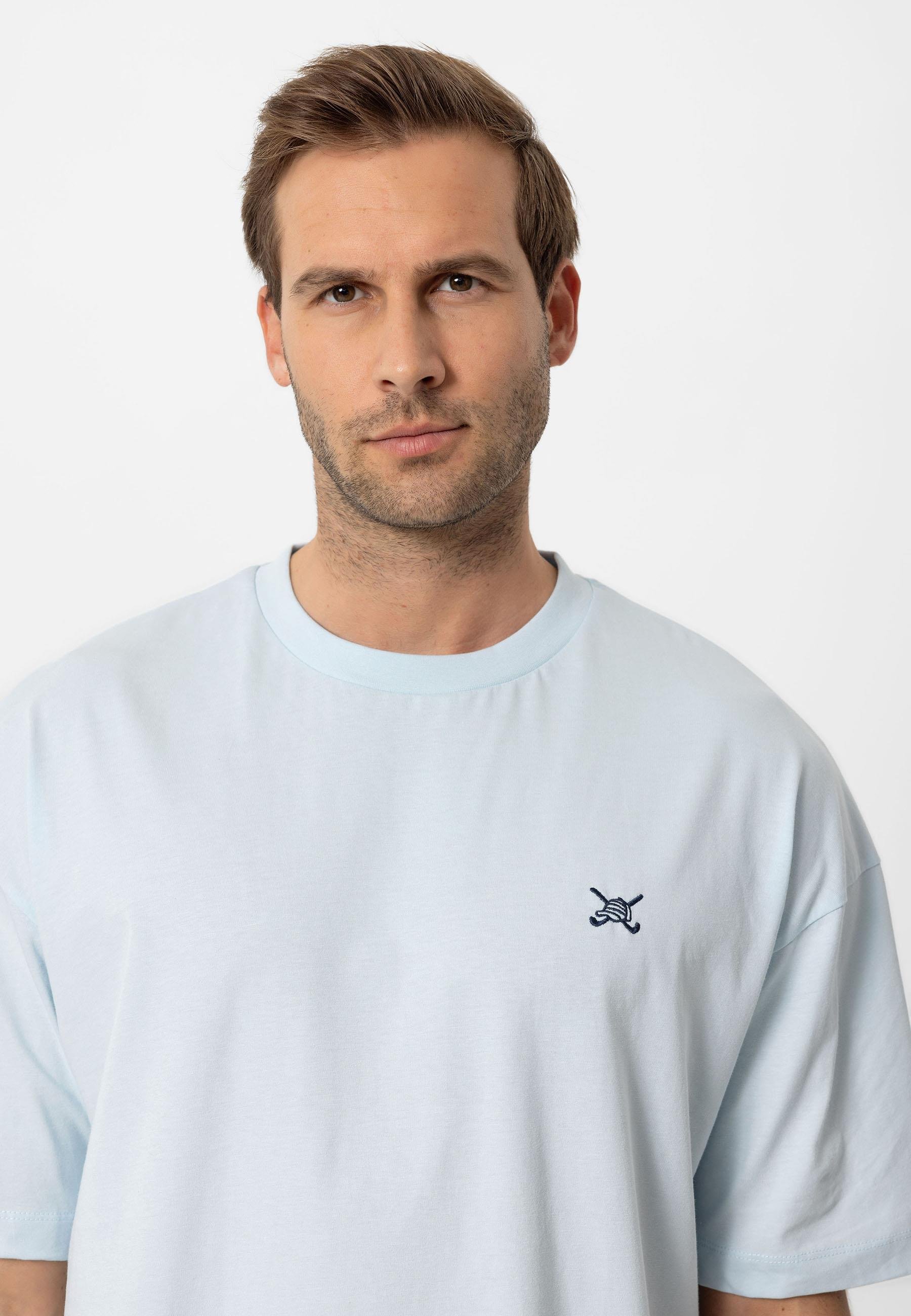 Erkek Oversize Nakışlı T-Shirt