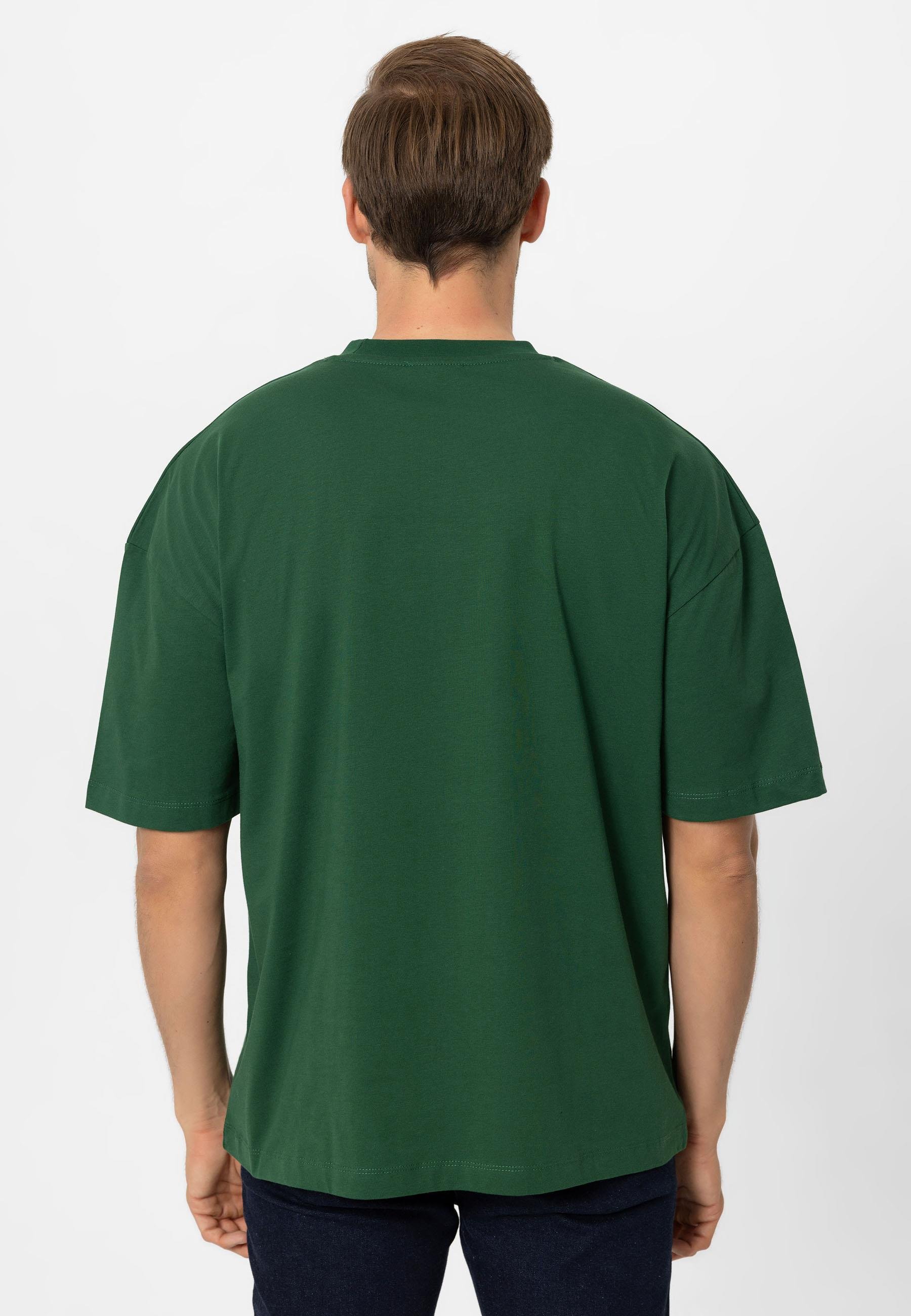 Erkek Oversize Nakışlı T-Shirt