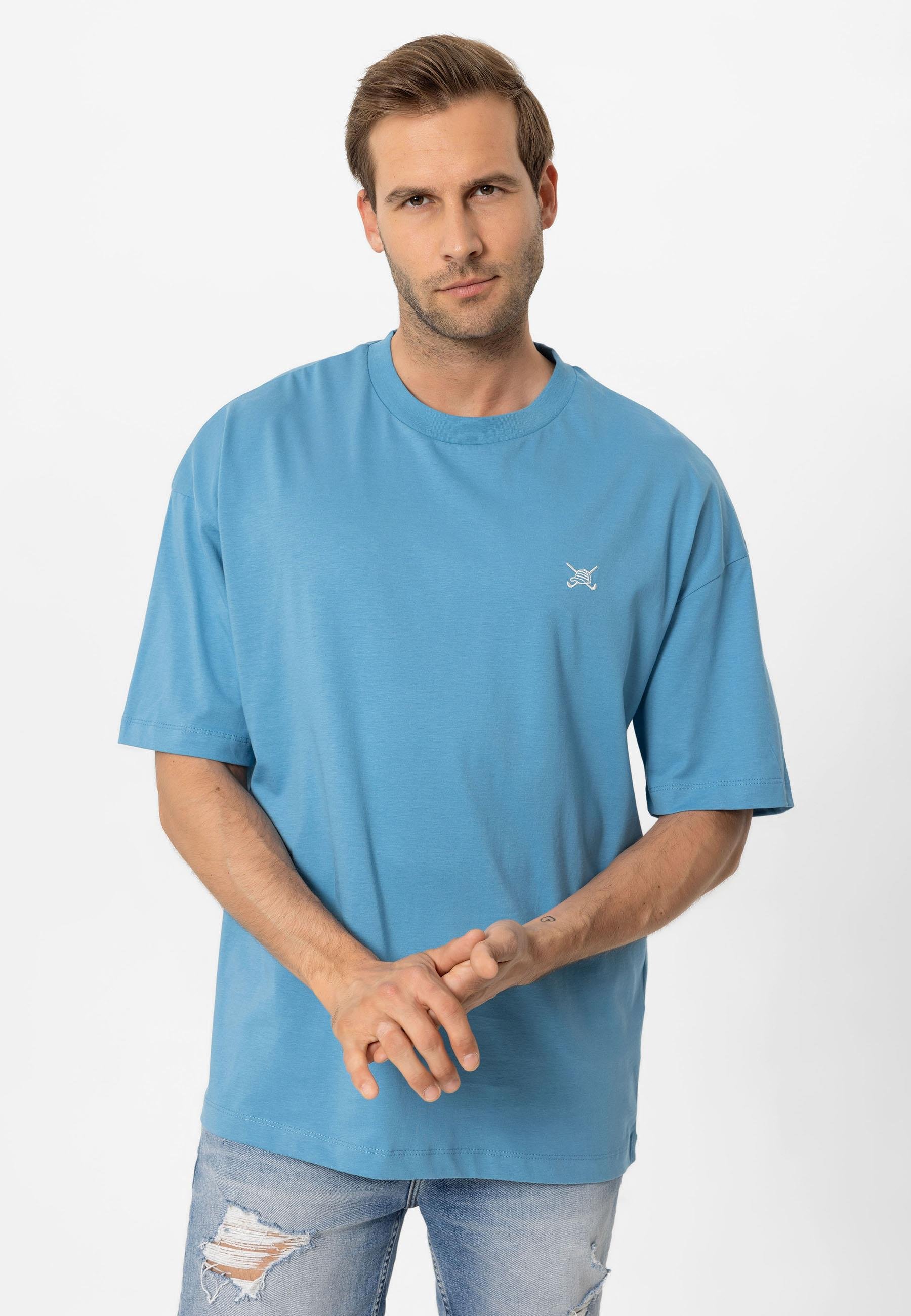 Erkek Oversize Nakışlı T-Shirt