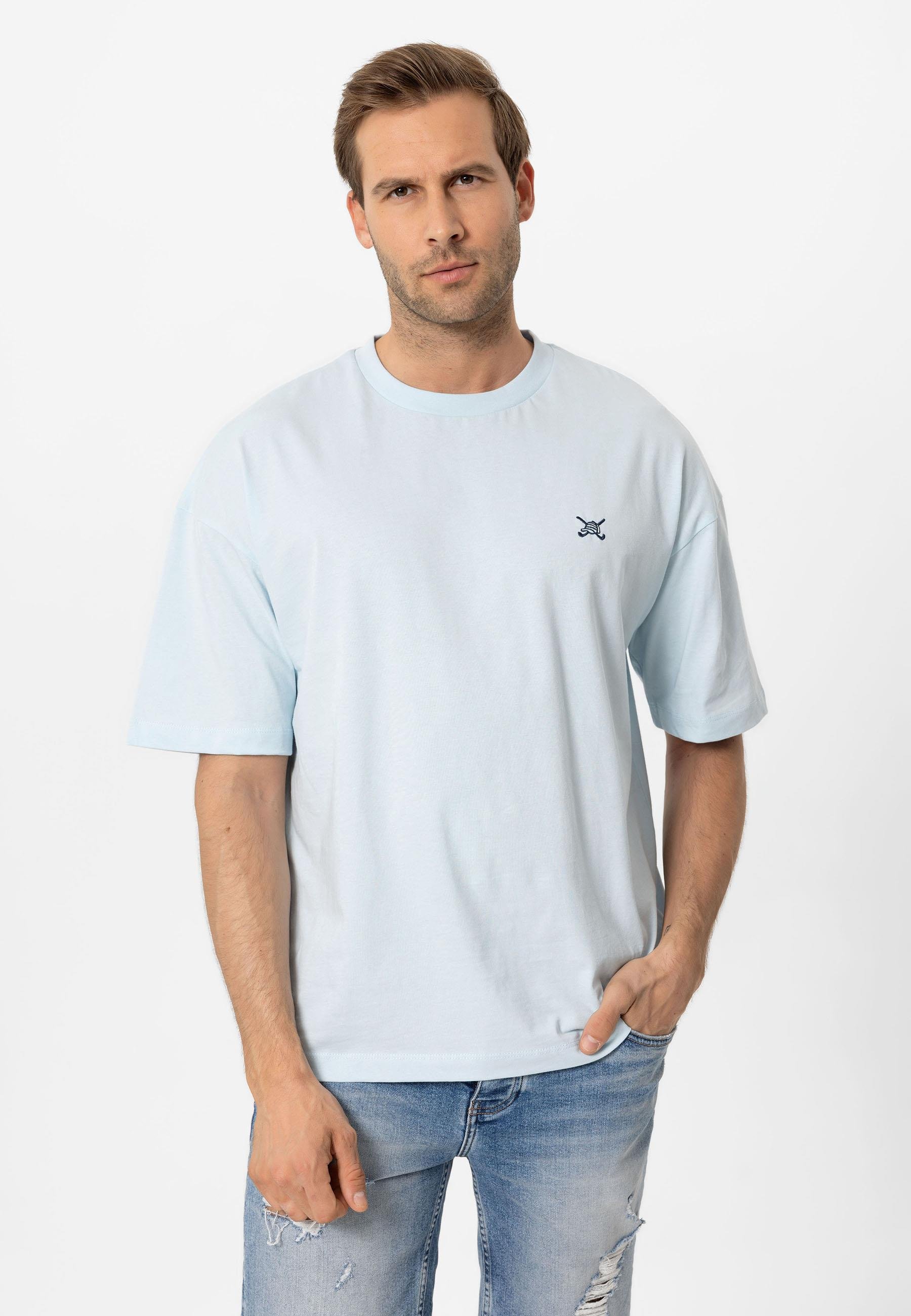 Erkek Oversize Nakışlı T-Shirt