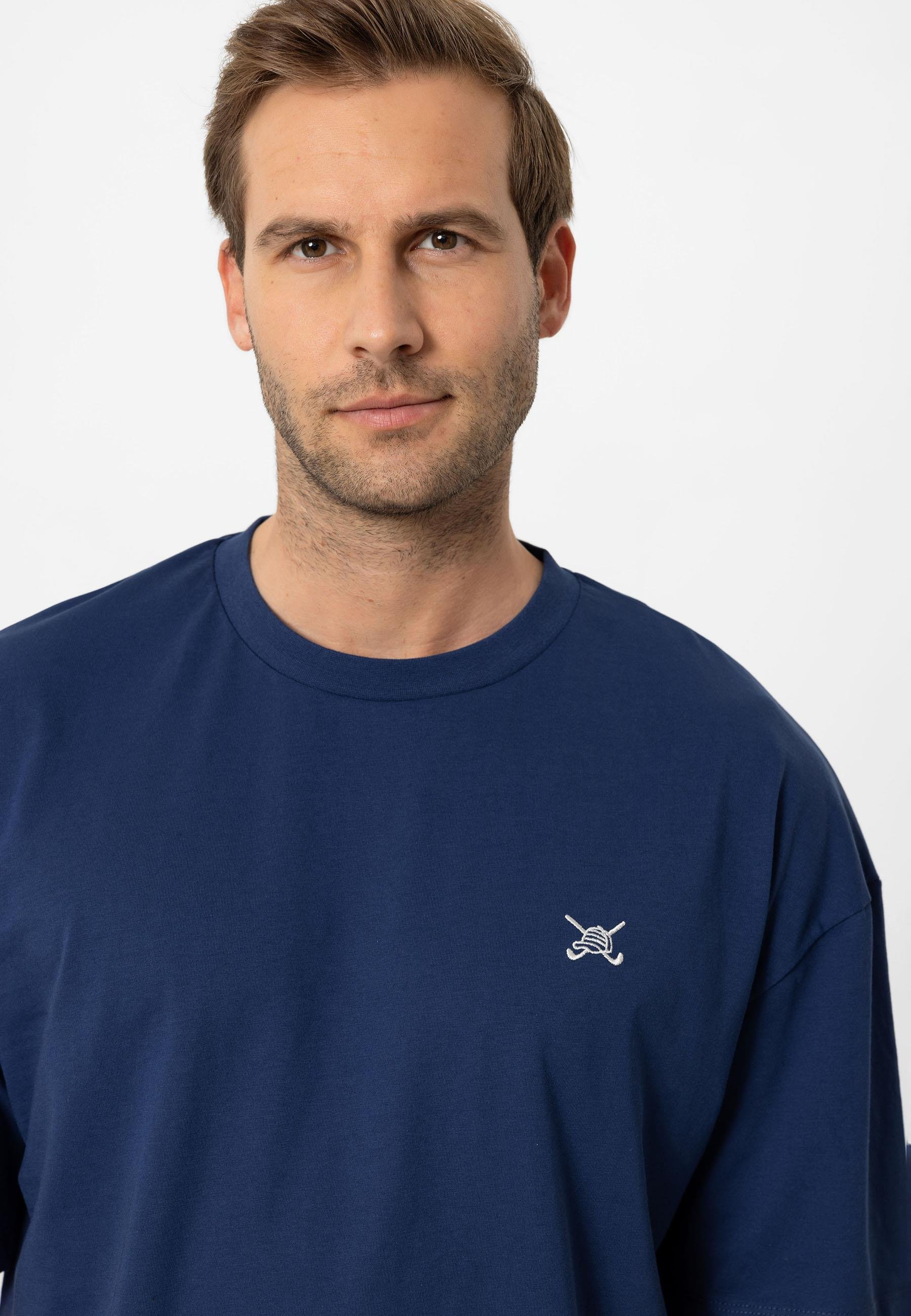 Erkek Oversize Nakışlı T-Shirt