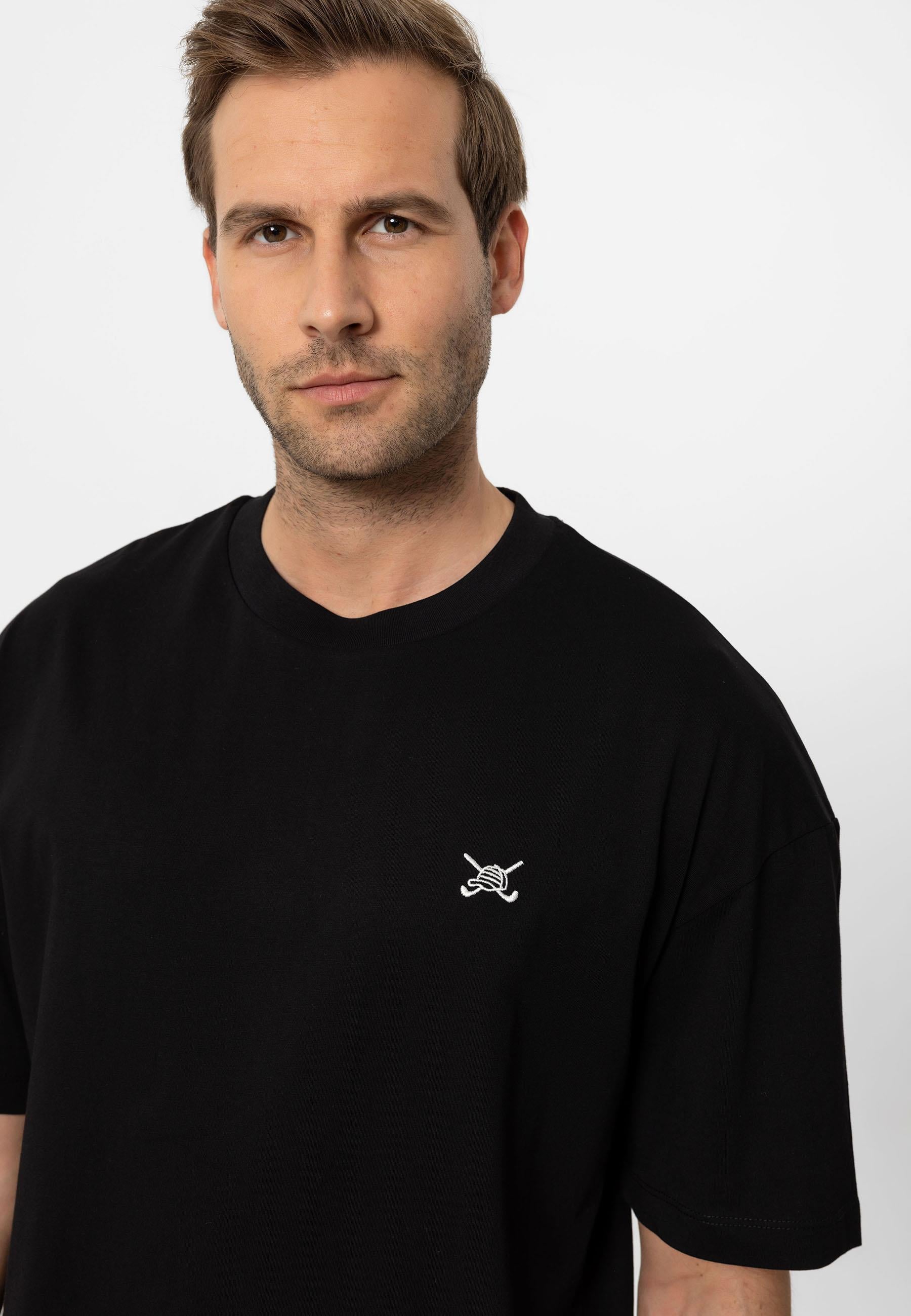 Erkek Oversize Nakışlı T-Shirt