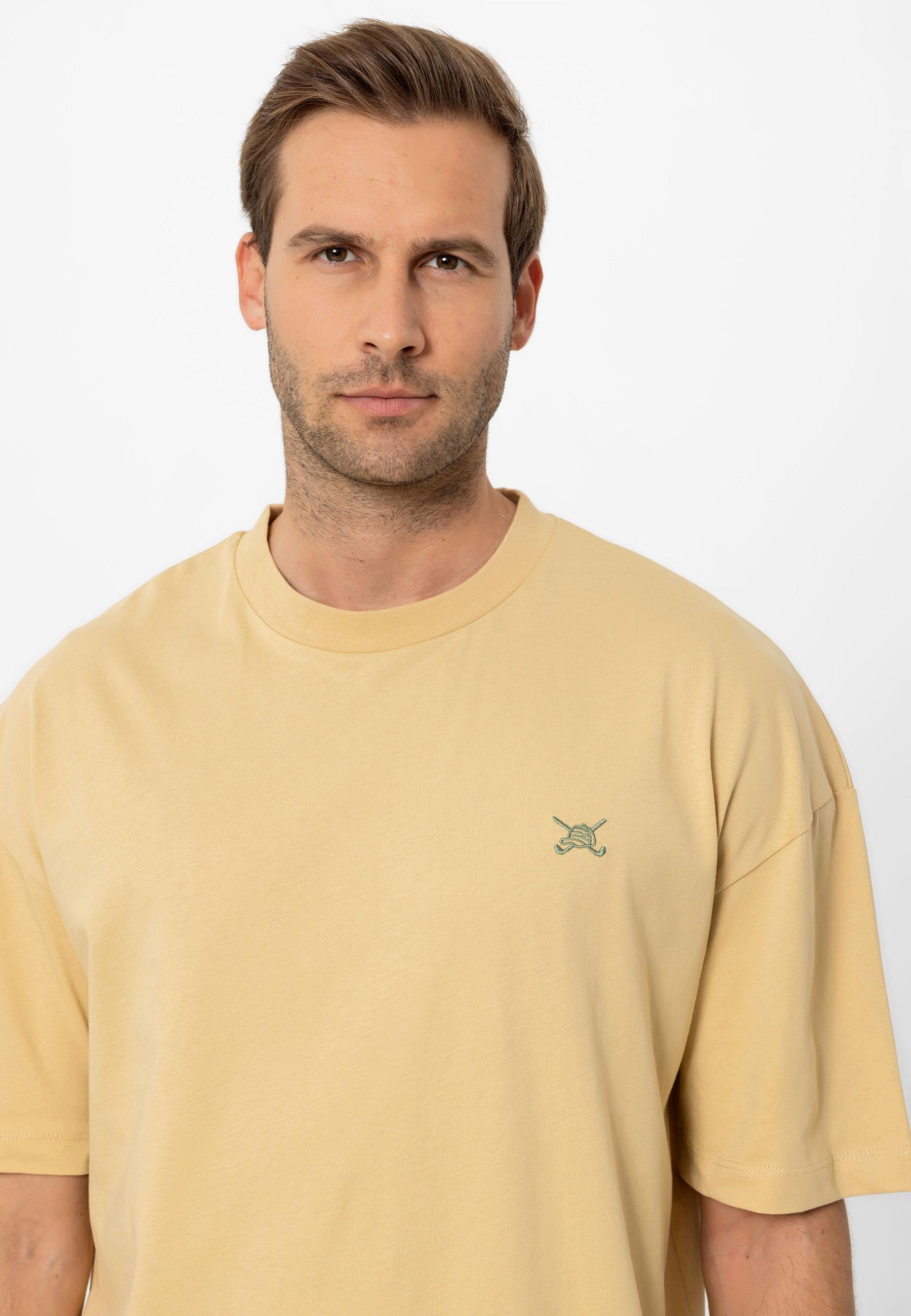 Erkek Oversize Nakışlı T-Shirt