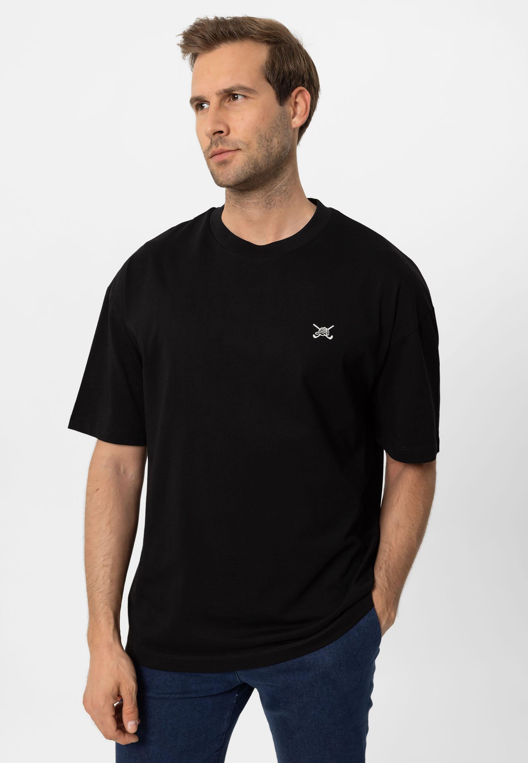 Erkek Oversize Nakışlı T-Shirt