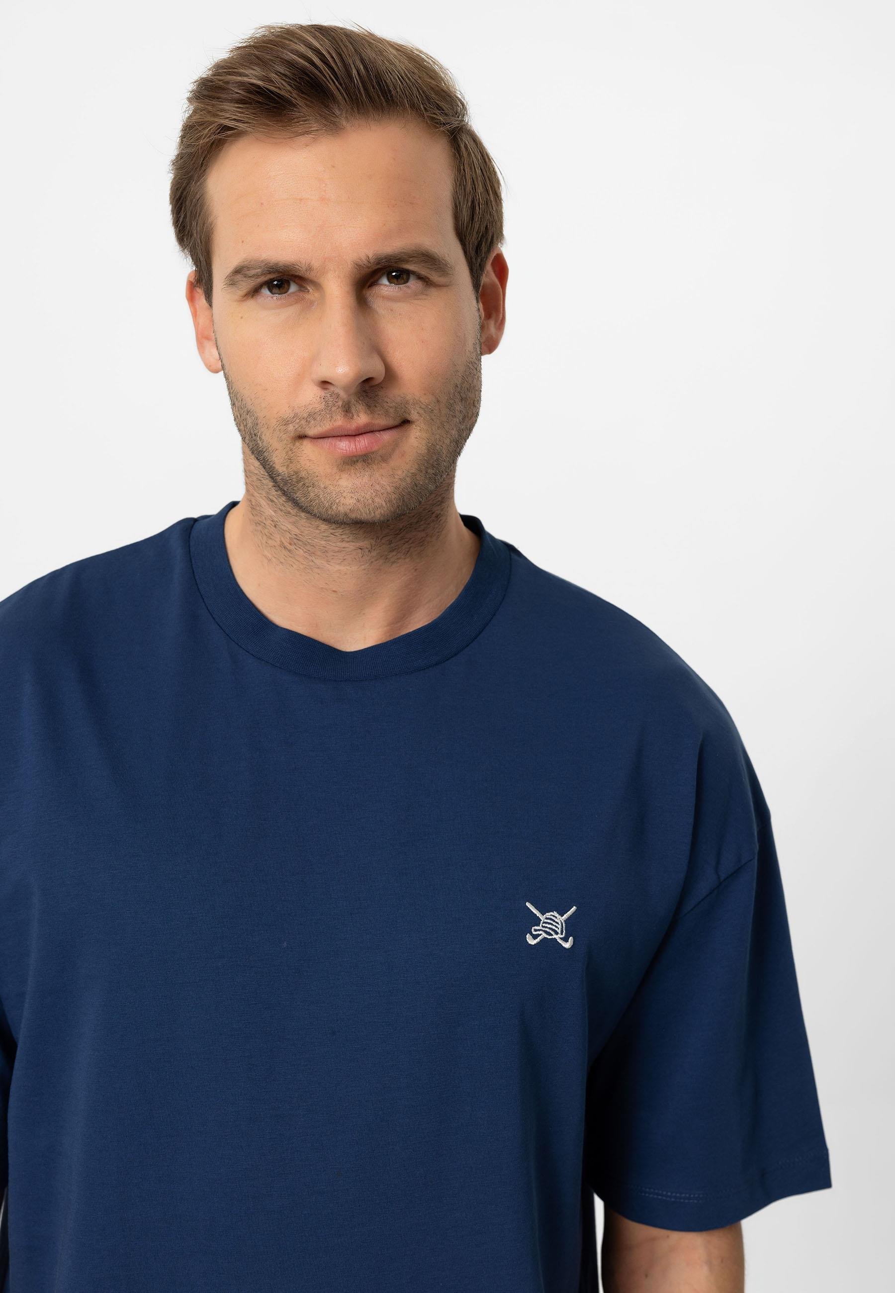 Erkek Oversize Nakışlı T-Shirt