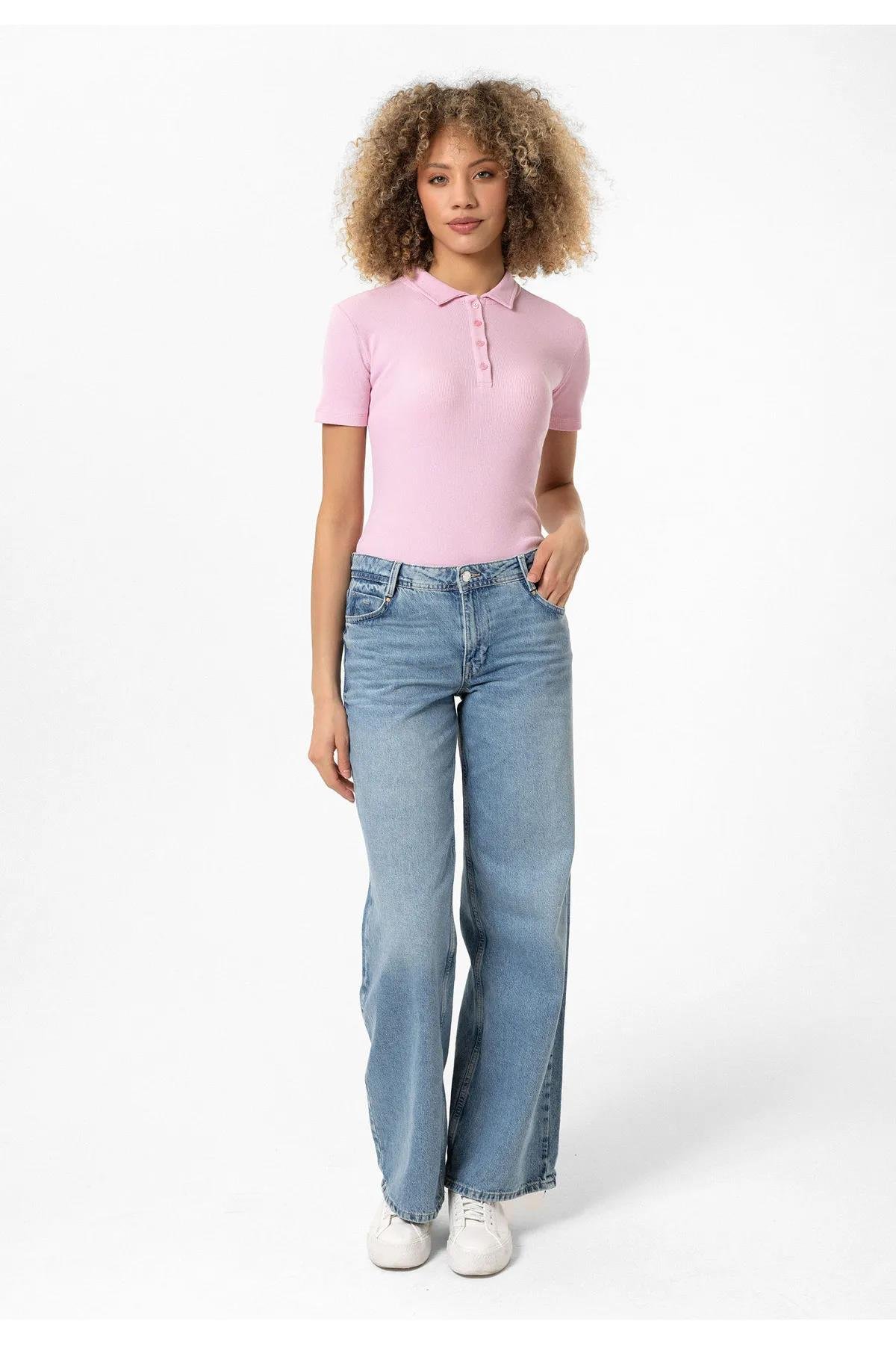 Esperanza Kadın Polo Yaka 2'li Body