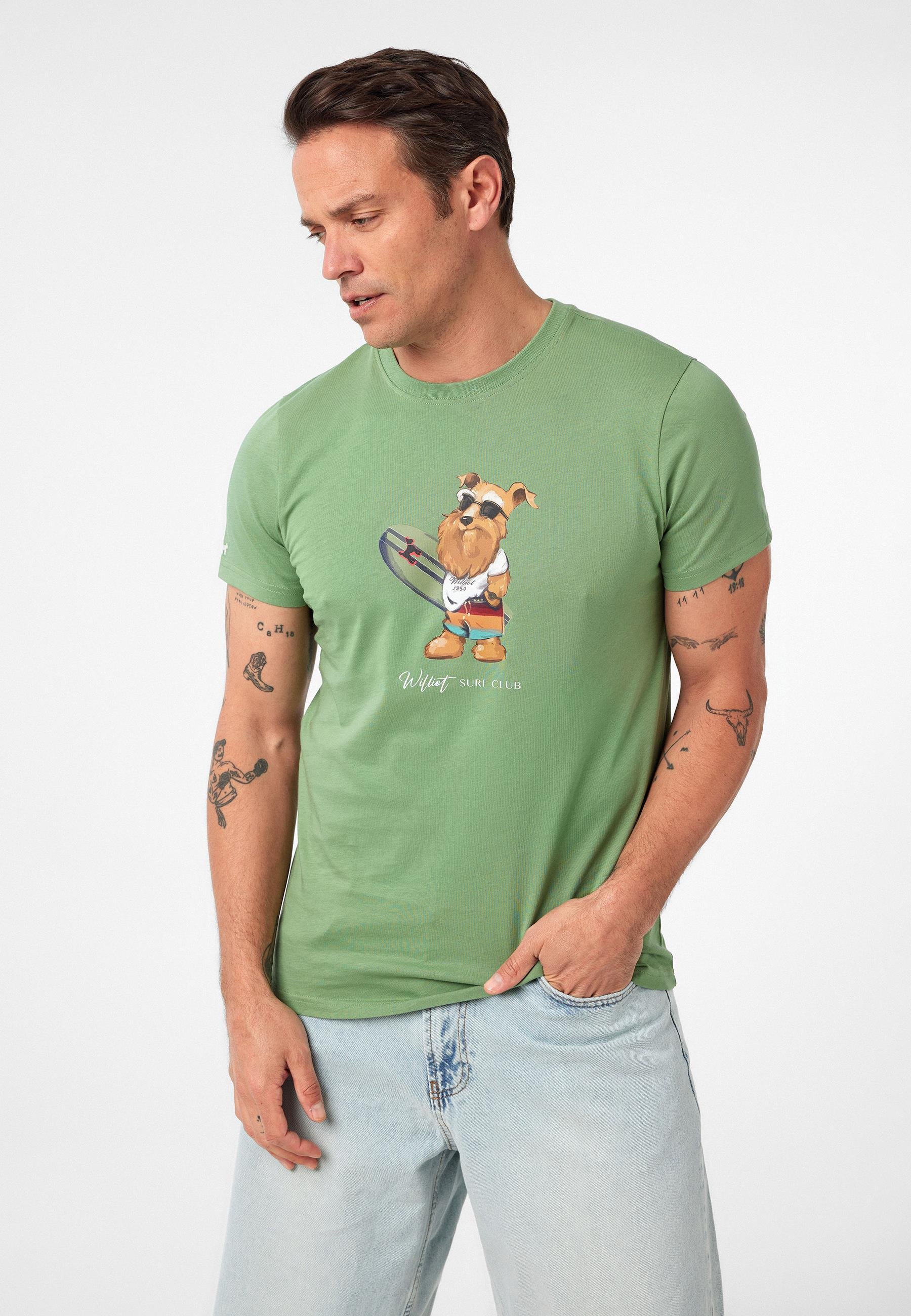 Francisco Erkek Regular Fit Köpek Baskılı T-Shirt