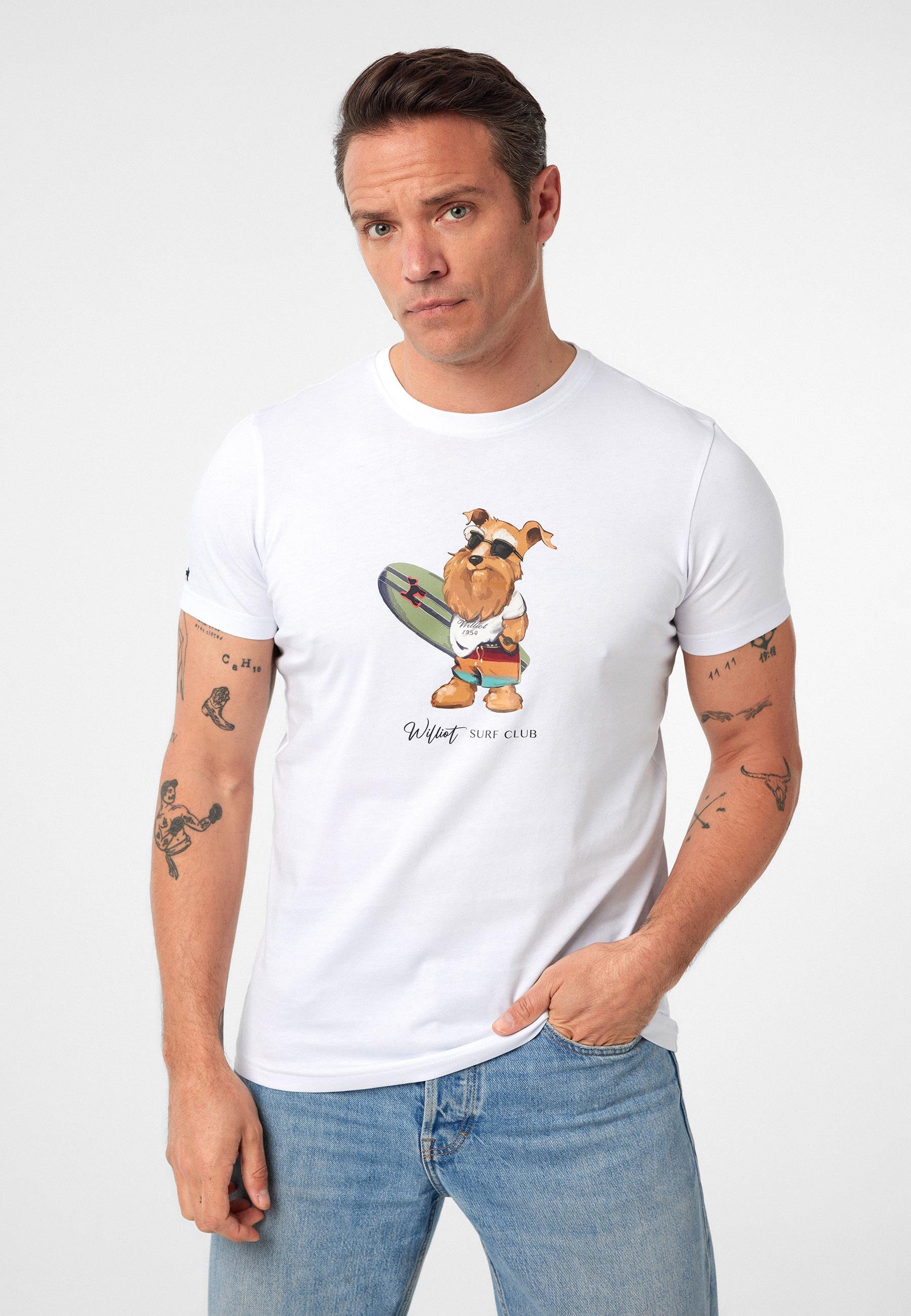 Francisco Erkek Regular Fit Köpek Baskılı T-Shirt