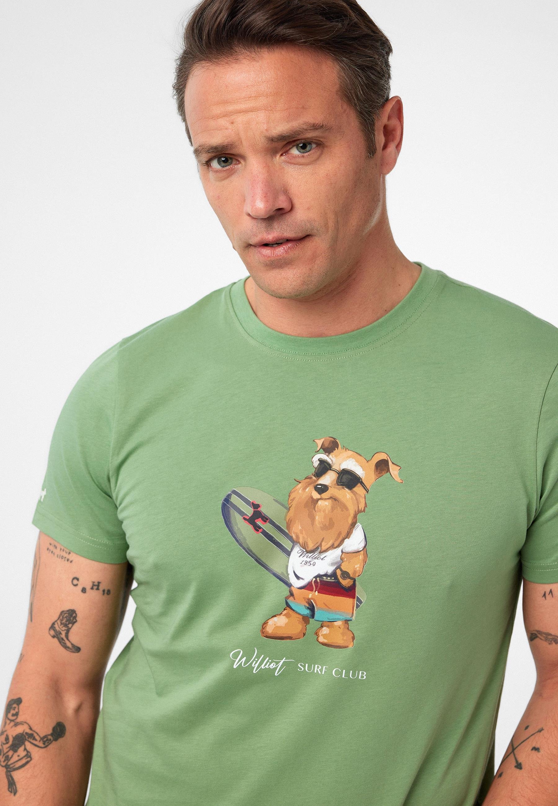 Francisco Erkek Regular Fit Köpek Baskılı T-Shirt