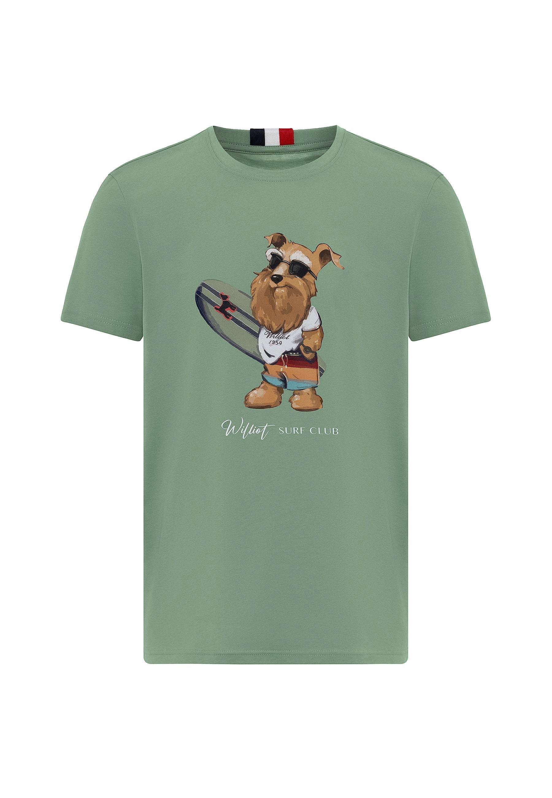 Francisco Erkek Regular Fit Köpek Baskılı T-Shirt