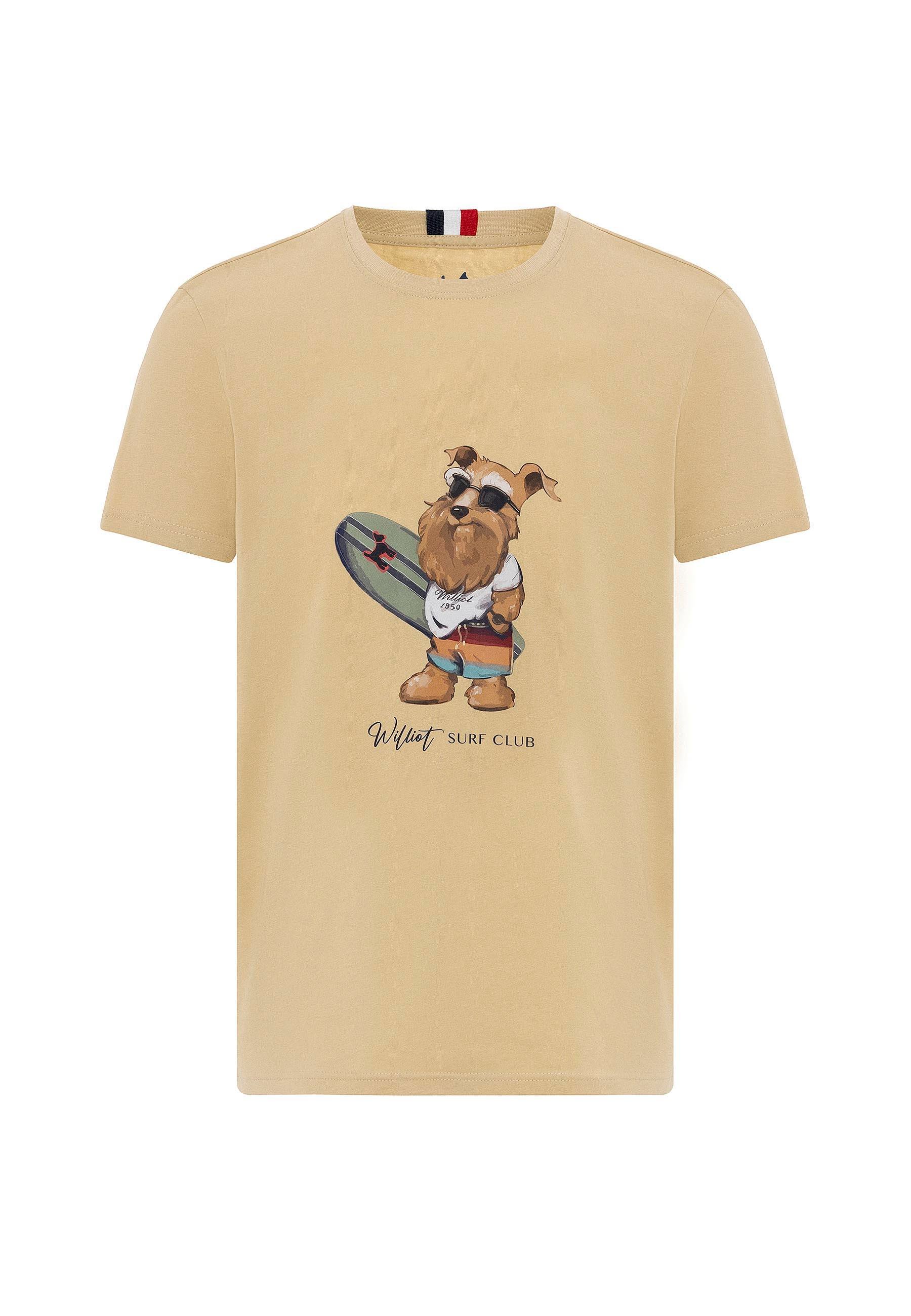 Francisco Erkek Regular Fit Köpek Baskılı T-Shirt