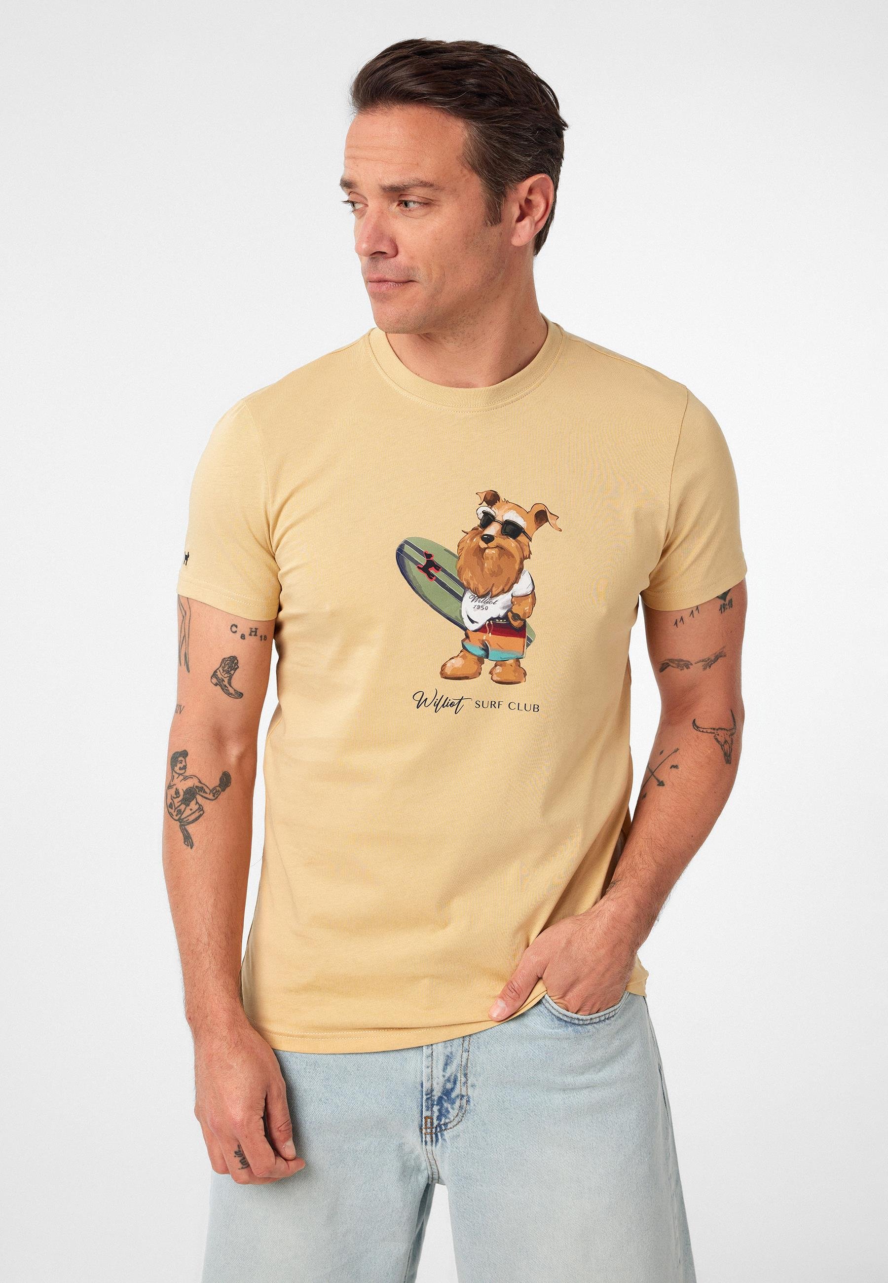 Francisco Erkek Regular Fit Köpek Baskılı T-Shirt