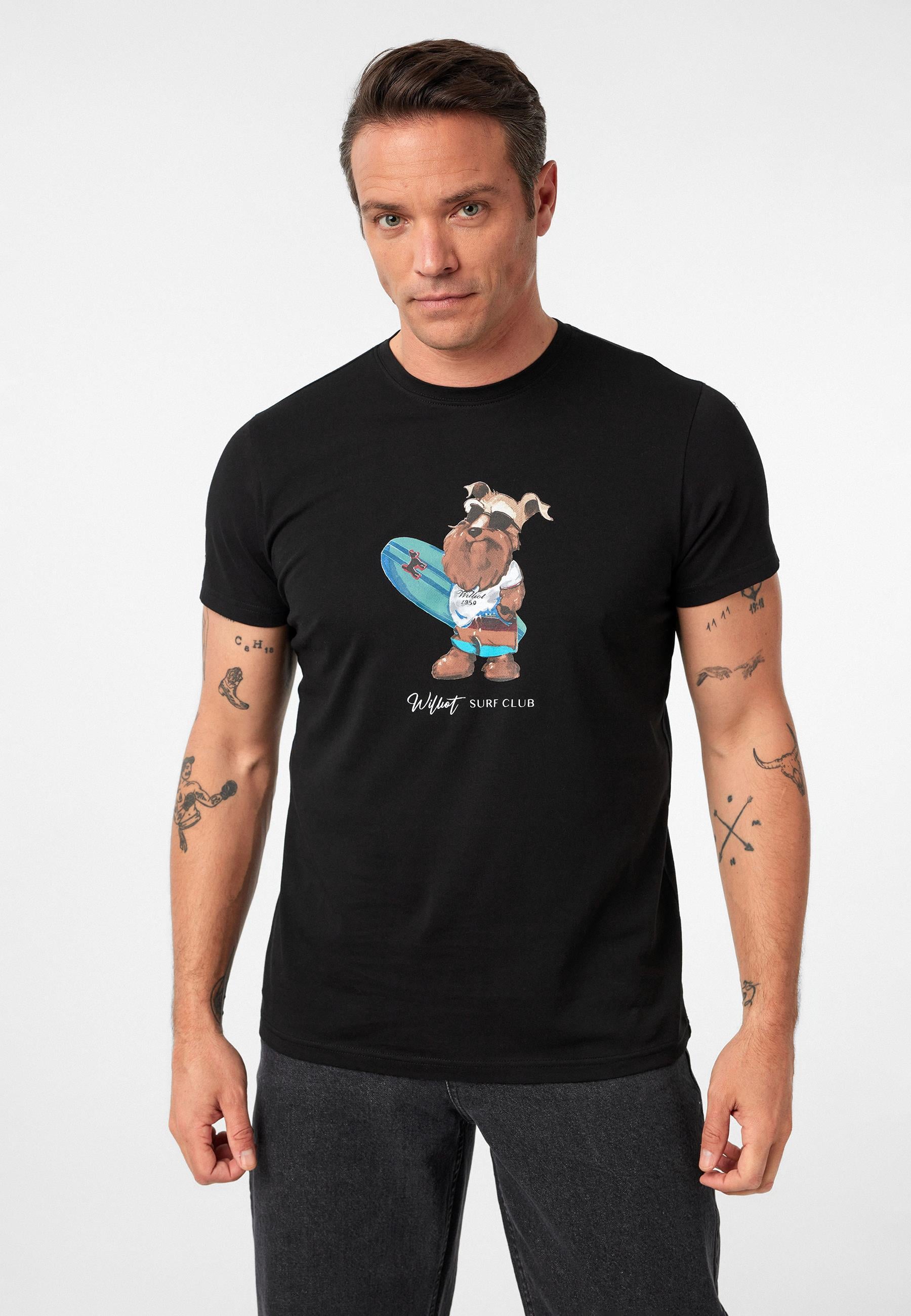 Francisco Erkek Regular Fit Köpek Baskılı T-Shirt