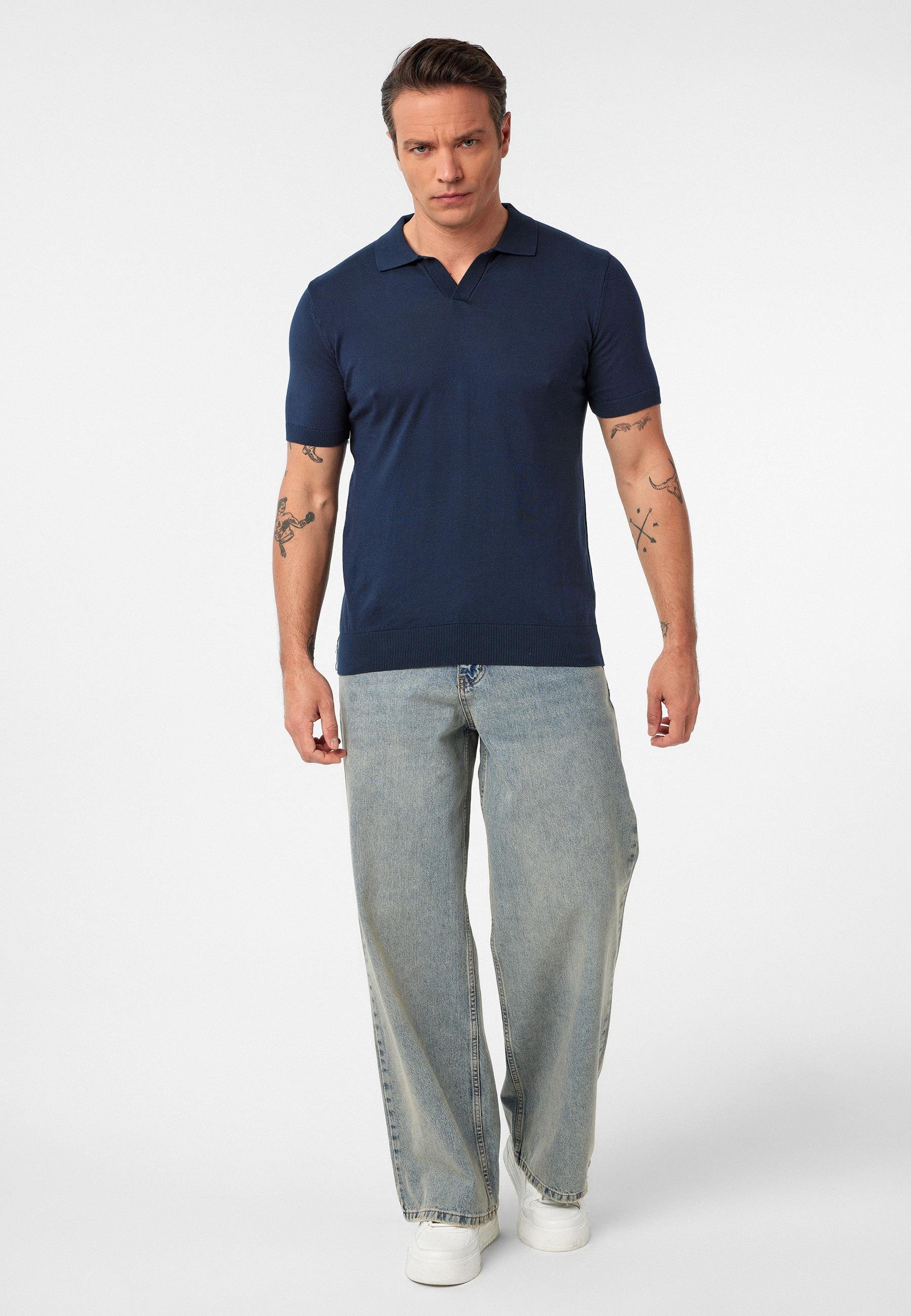 Gerhard Erkek Regular Fit Triko Polo Yaka T-Shirt