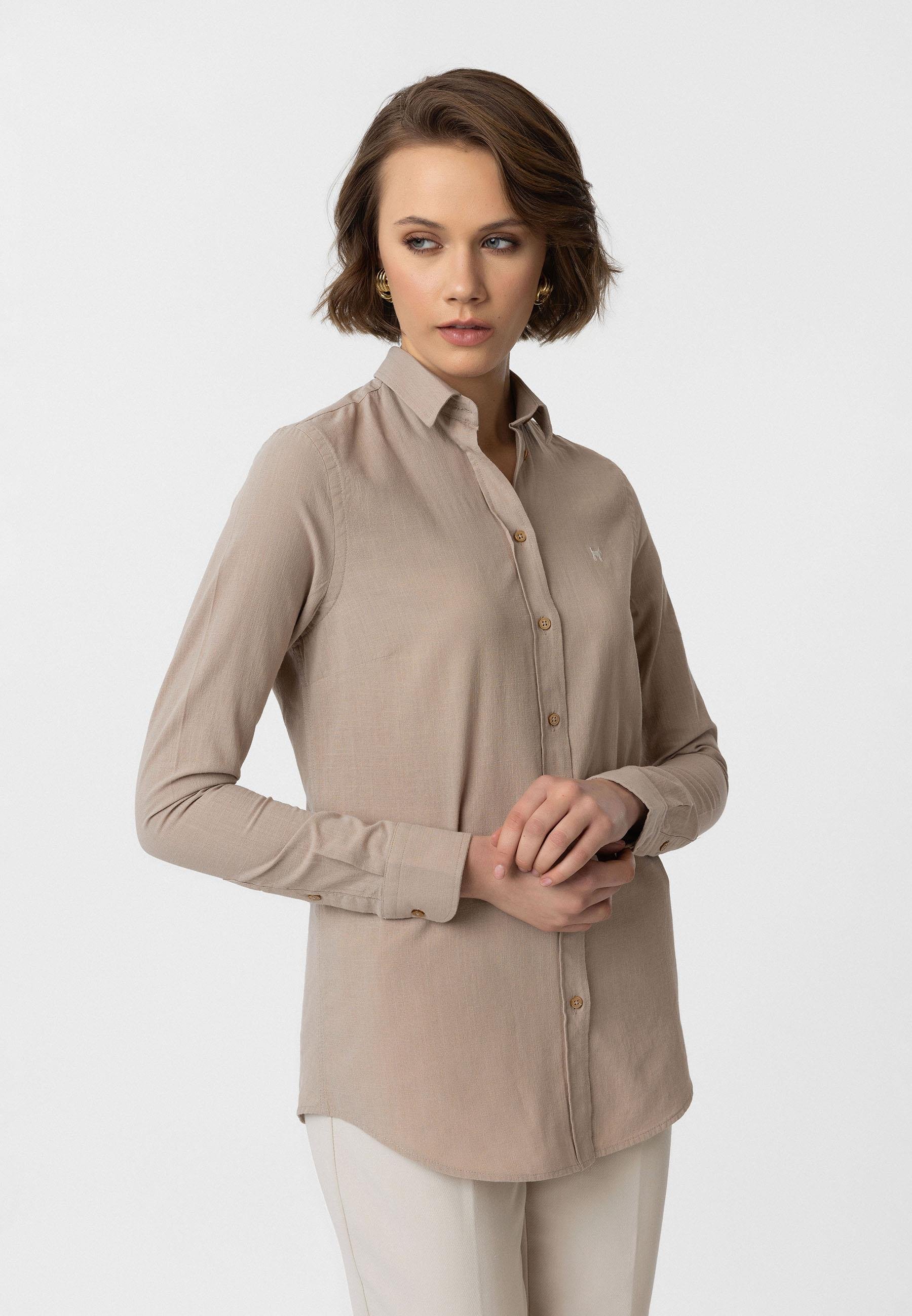 Glorinda Kadın Slim Fit Gömlek
